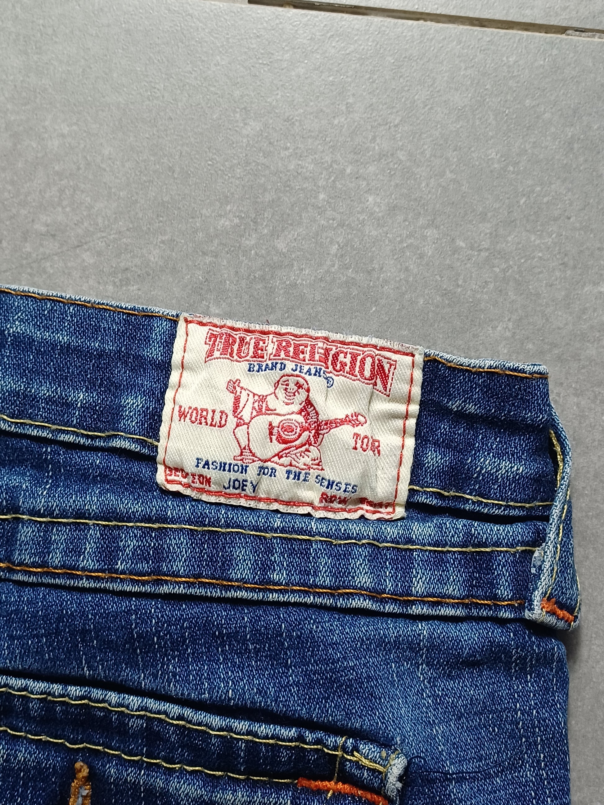 Granatowe low rise szorty True Religion