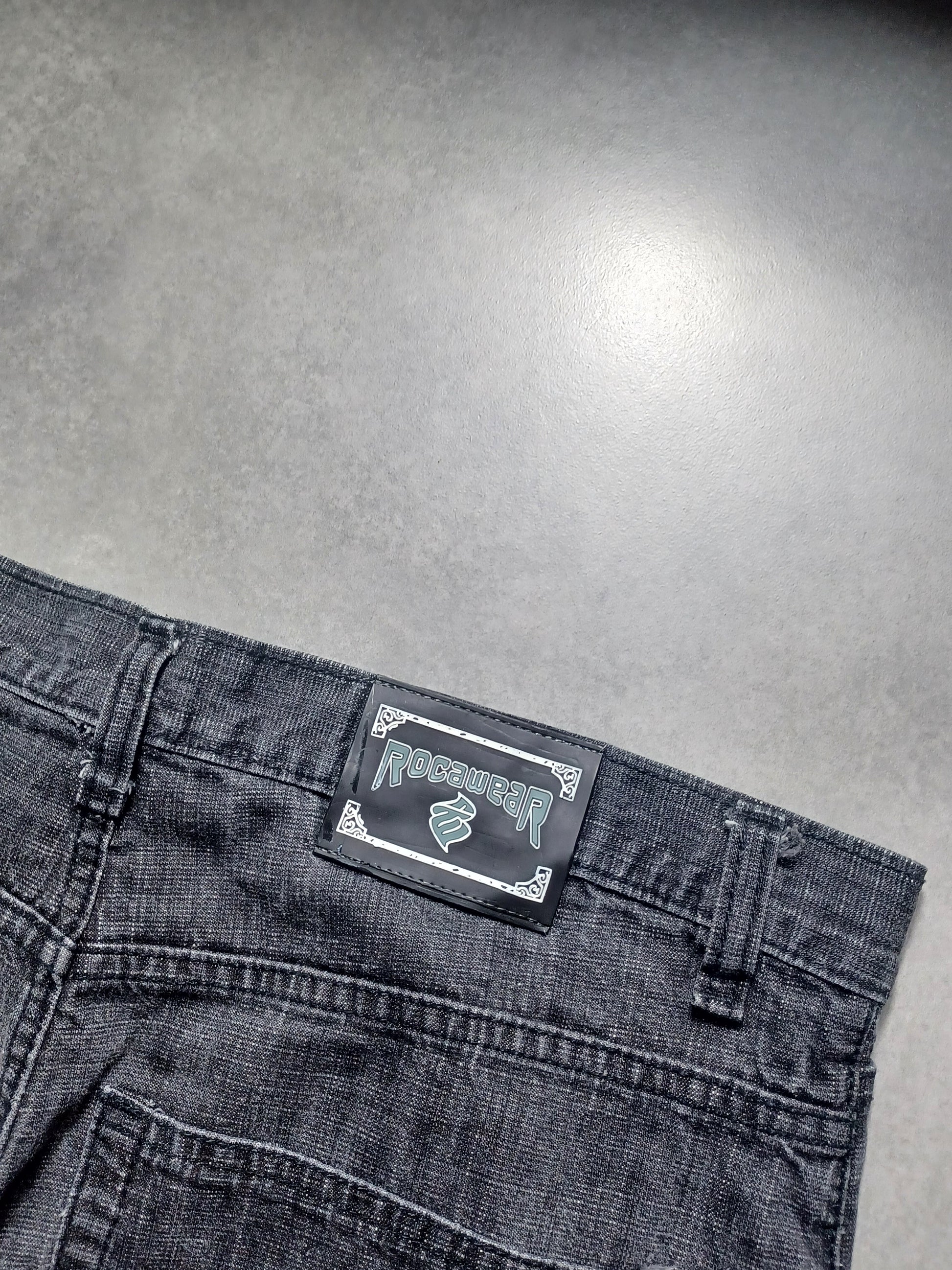 Czarne Baggy Jortsy Rocawear