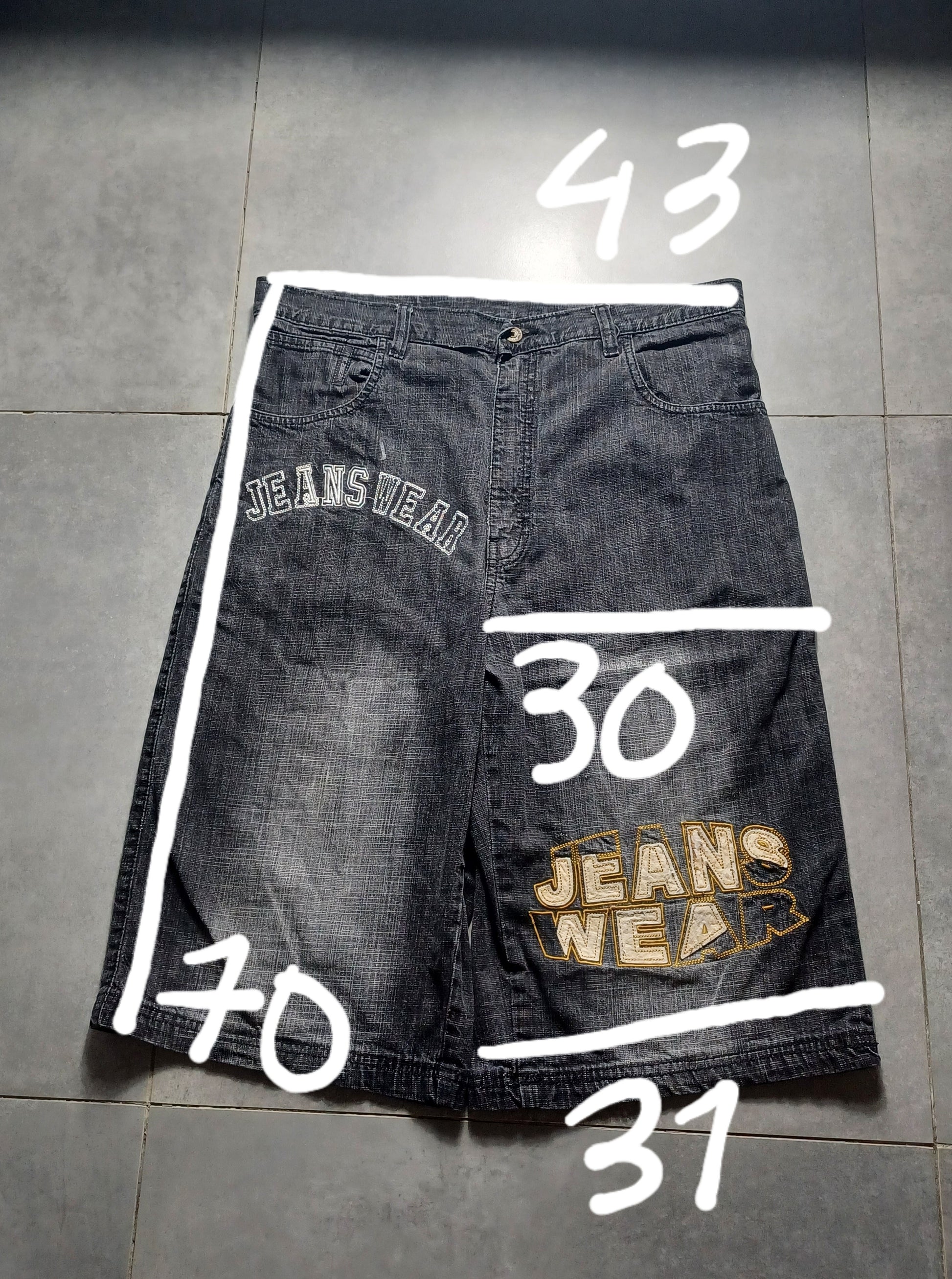 Czarne Baggy Jortsy Rocawear