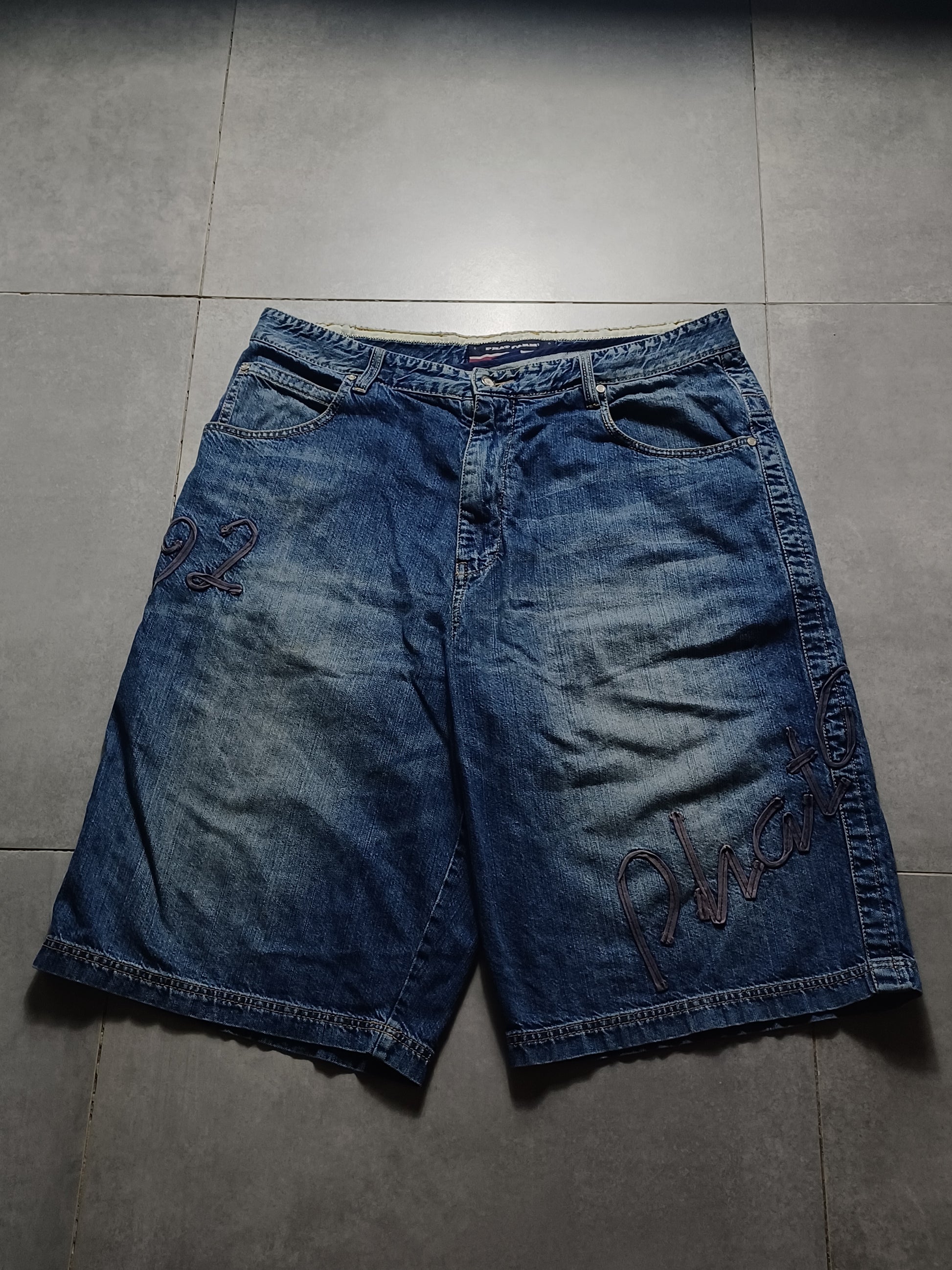 Niebieskie baggy Jortsy Phat Farm