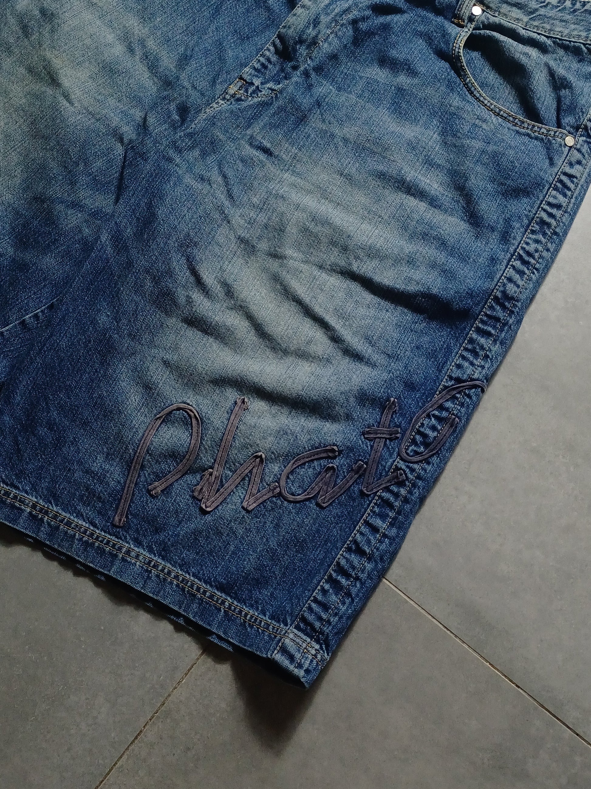 Niebieskie baggy Jortsy Phat Farm