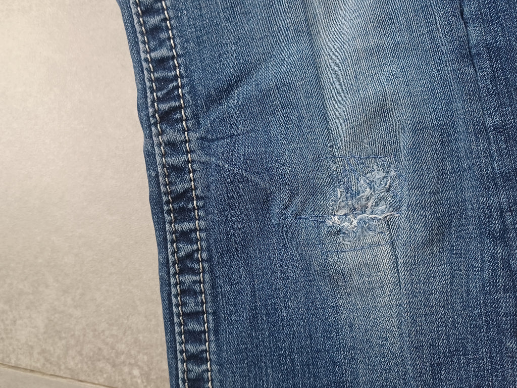 Niebieskie low rise Bootcut jeansy Miss Me