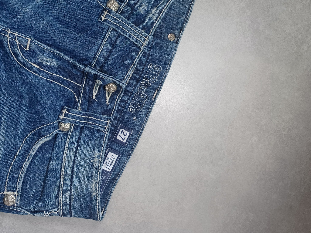 Granatowe low rise Bootcut jeans Miss Me