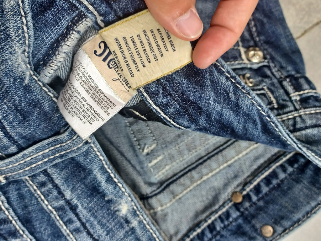 Granatowe low rise Bootcut jeans Miss Me