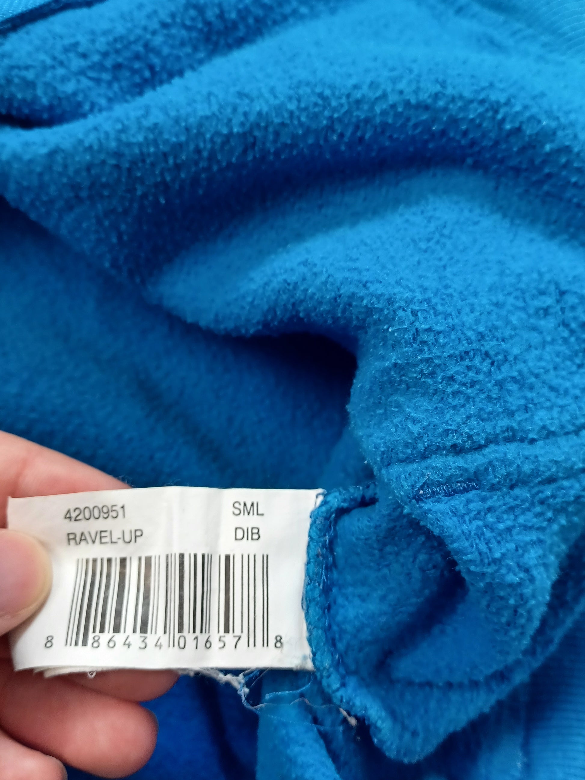 Niebieska bluza rozpinana DC z futerkiem