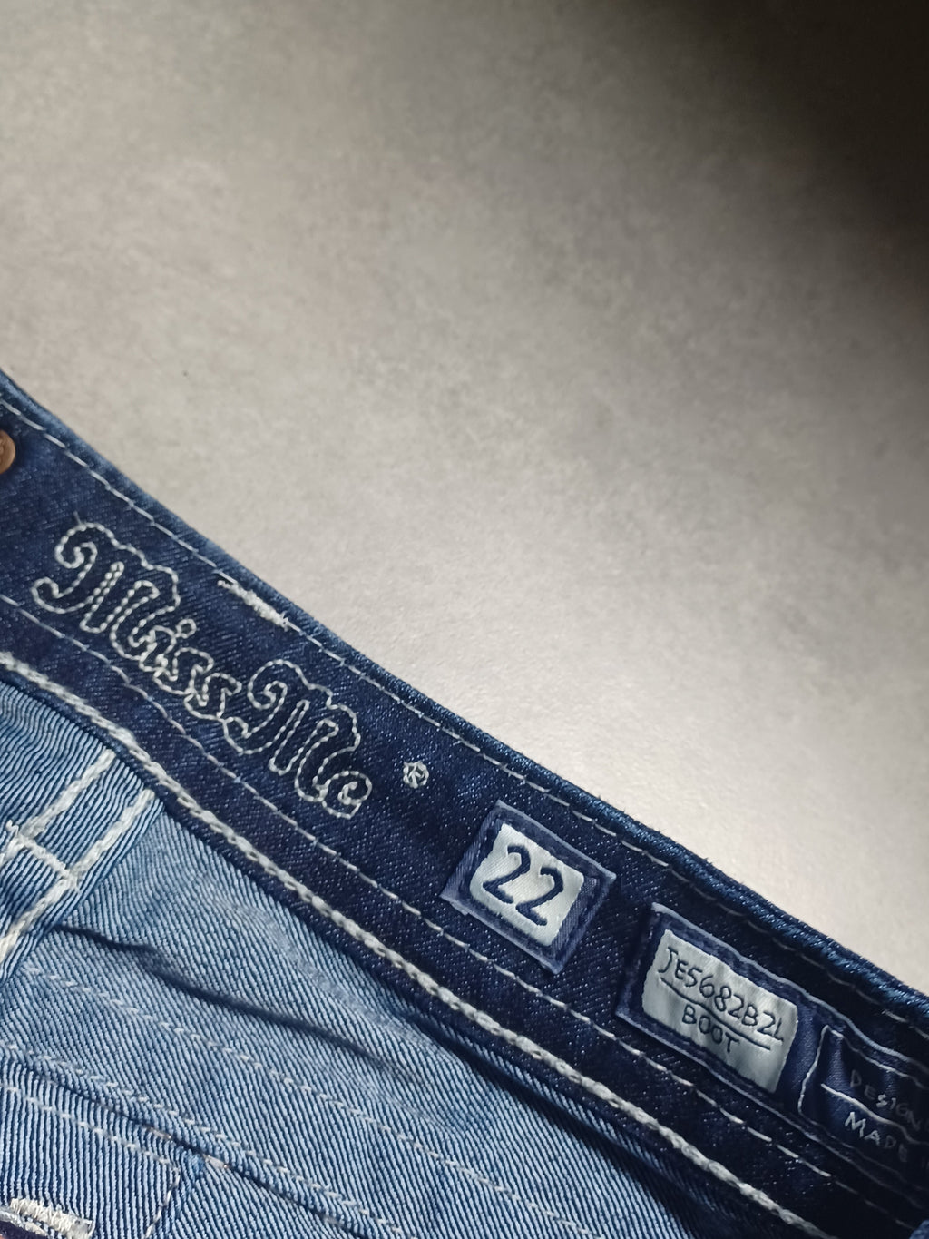 Granatowe Flared jeans Miss Me