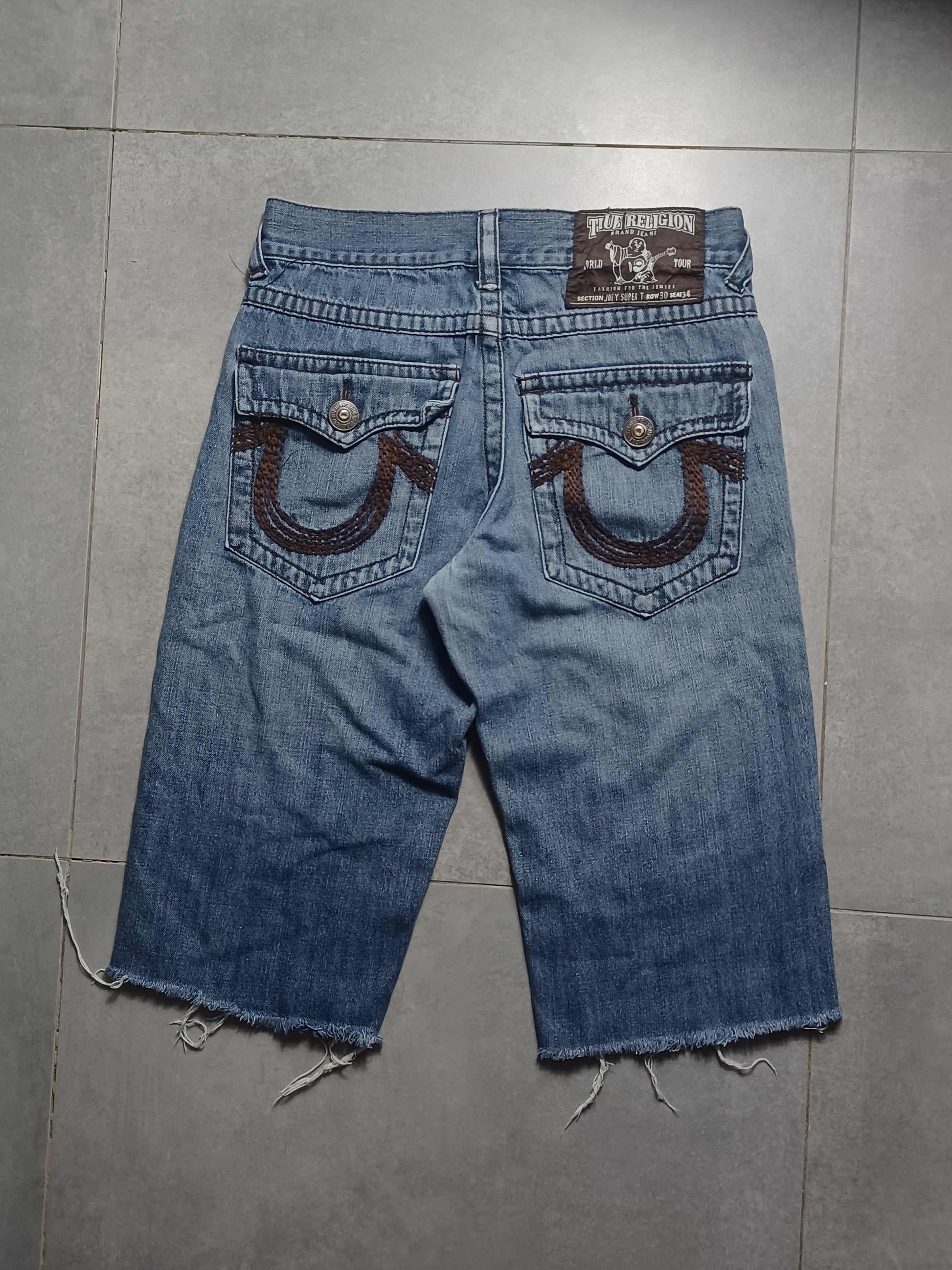 Niebieskie spodenki jeansowe True Religion