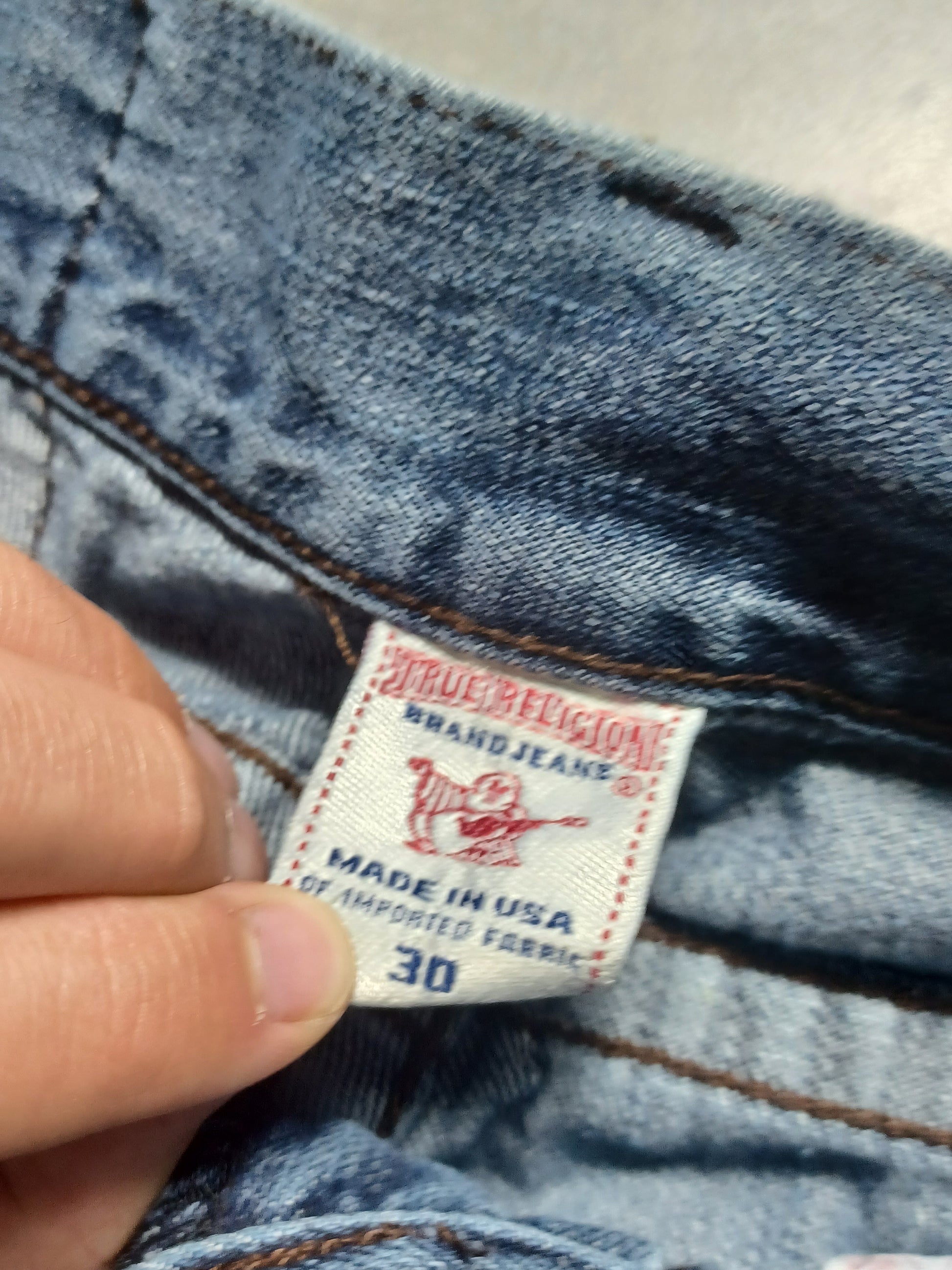 Niebieskie spodenki jeansowe True Religion