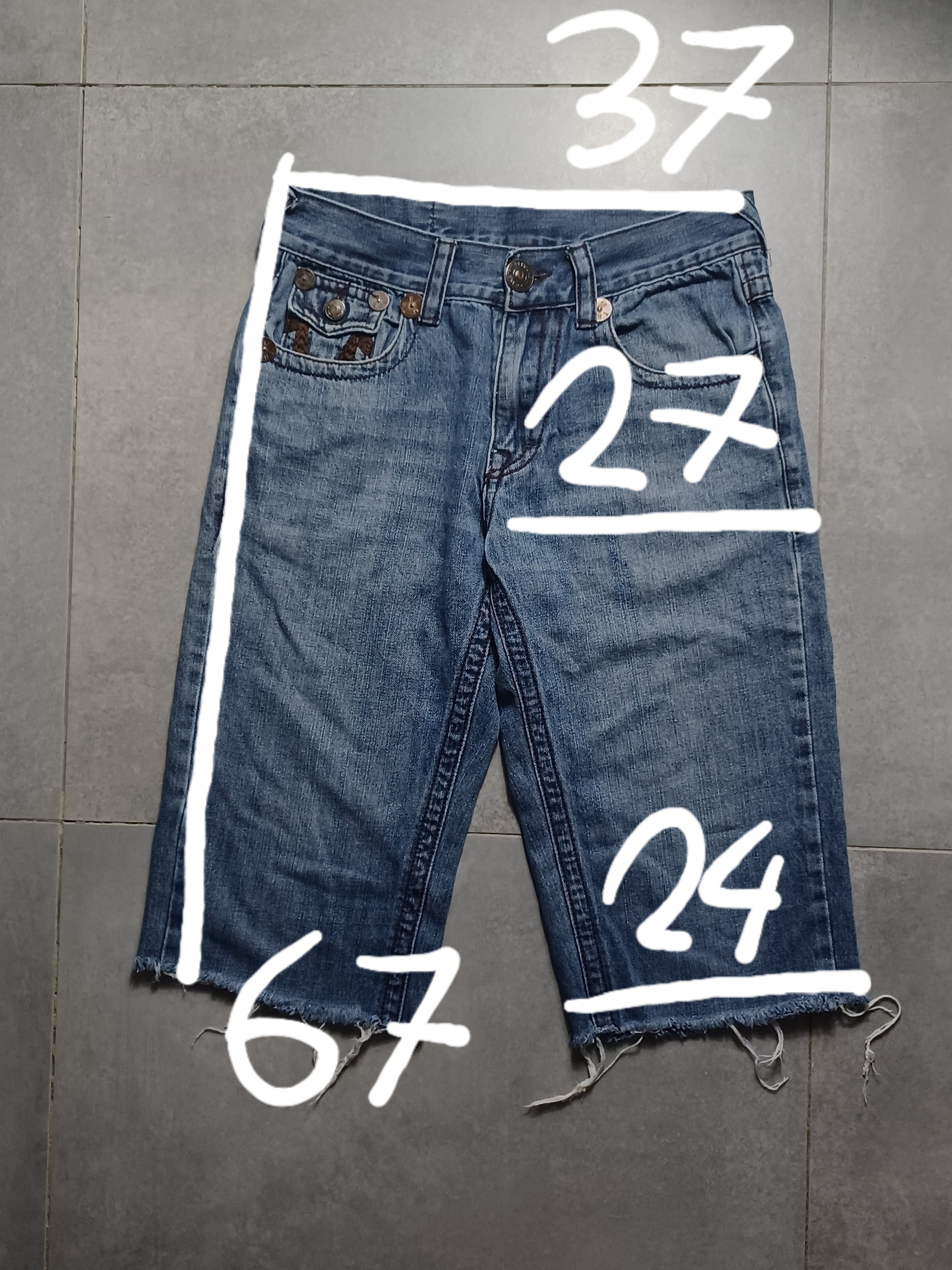 Niebieskie spodenki jeansowe True Religion