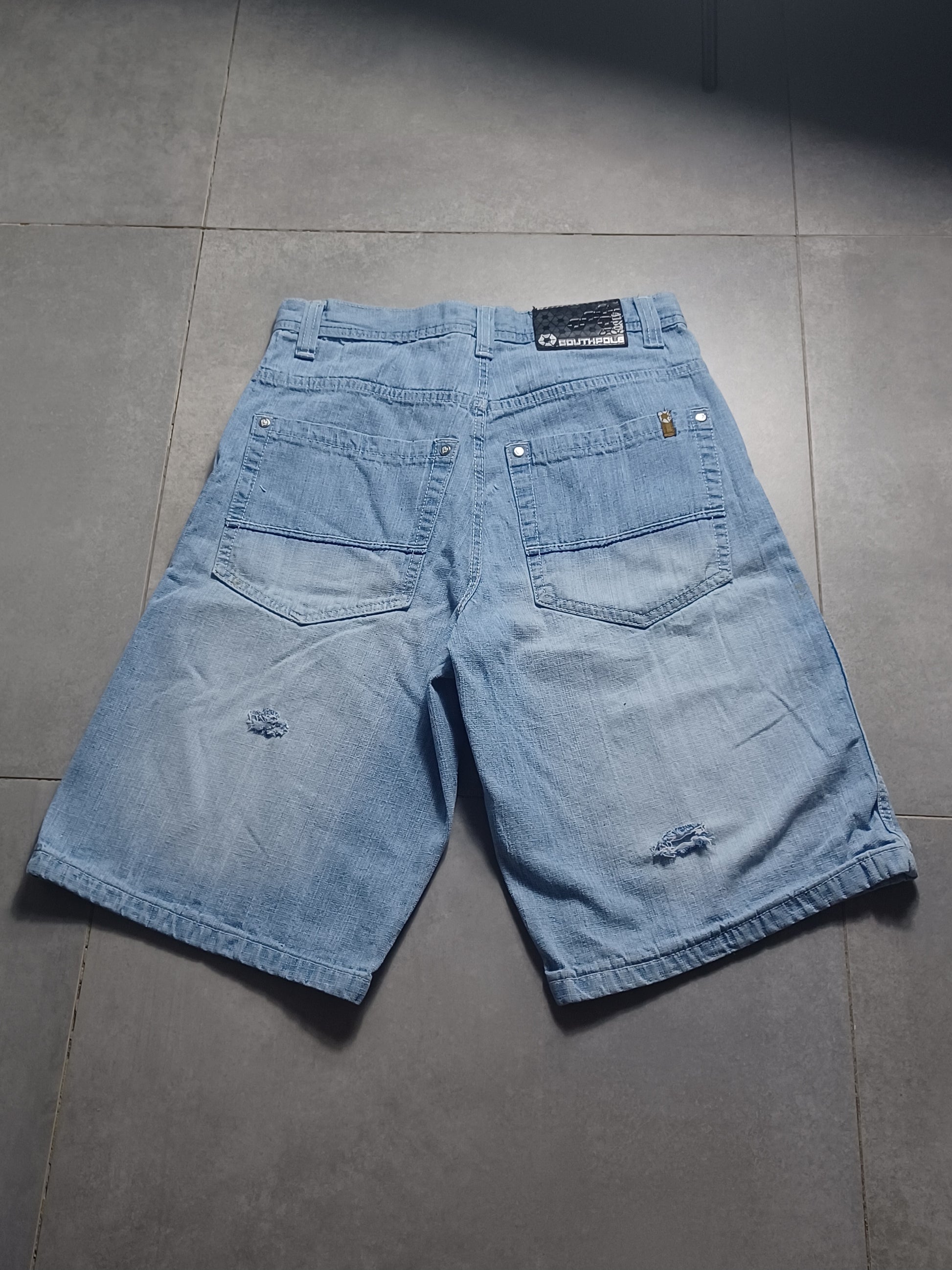 Jasnoniebieskie Jortsy Southpole distressed