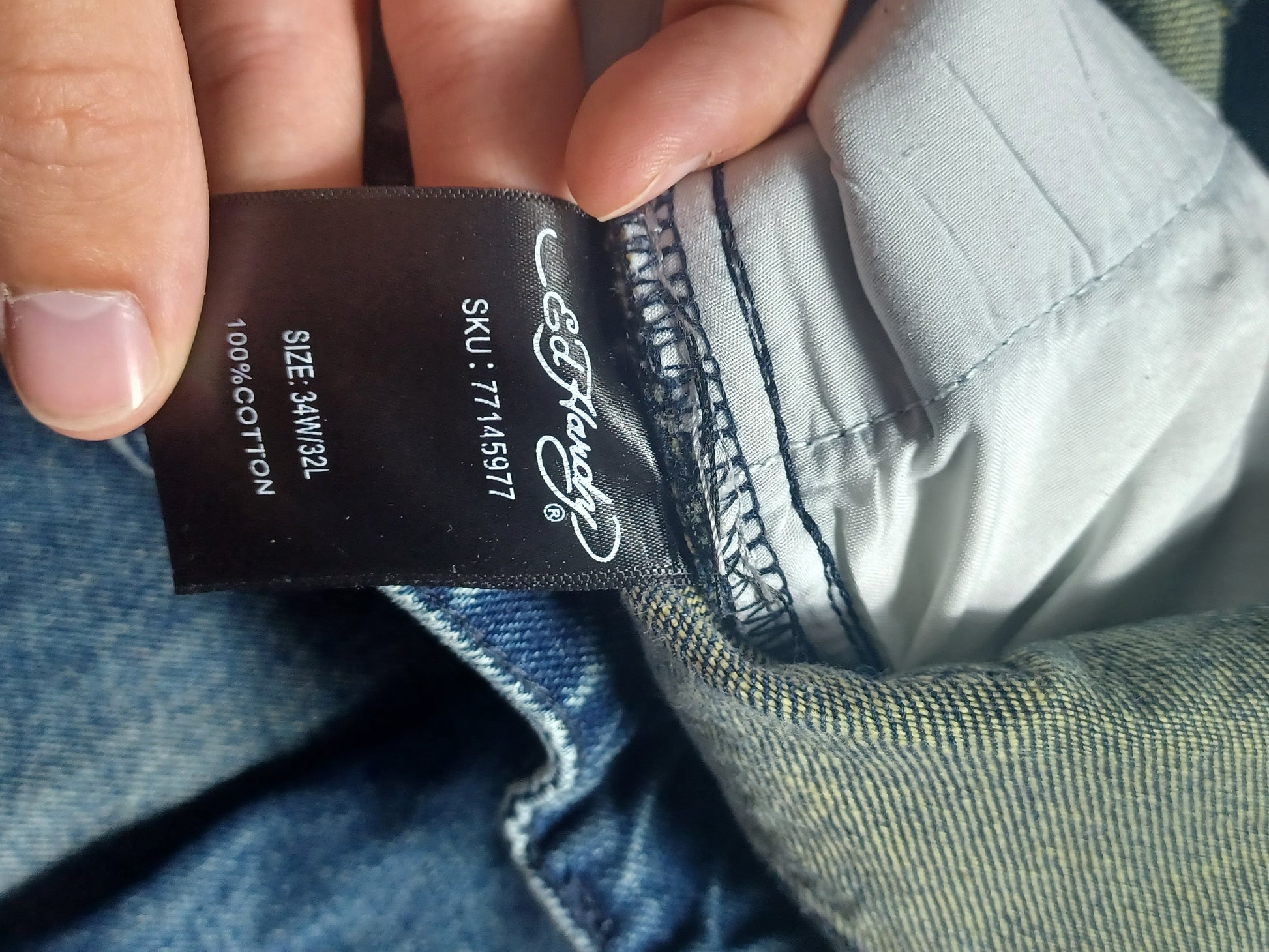 Niebieskie baggy jeansy Ed Hardy x Urban Outfitters
