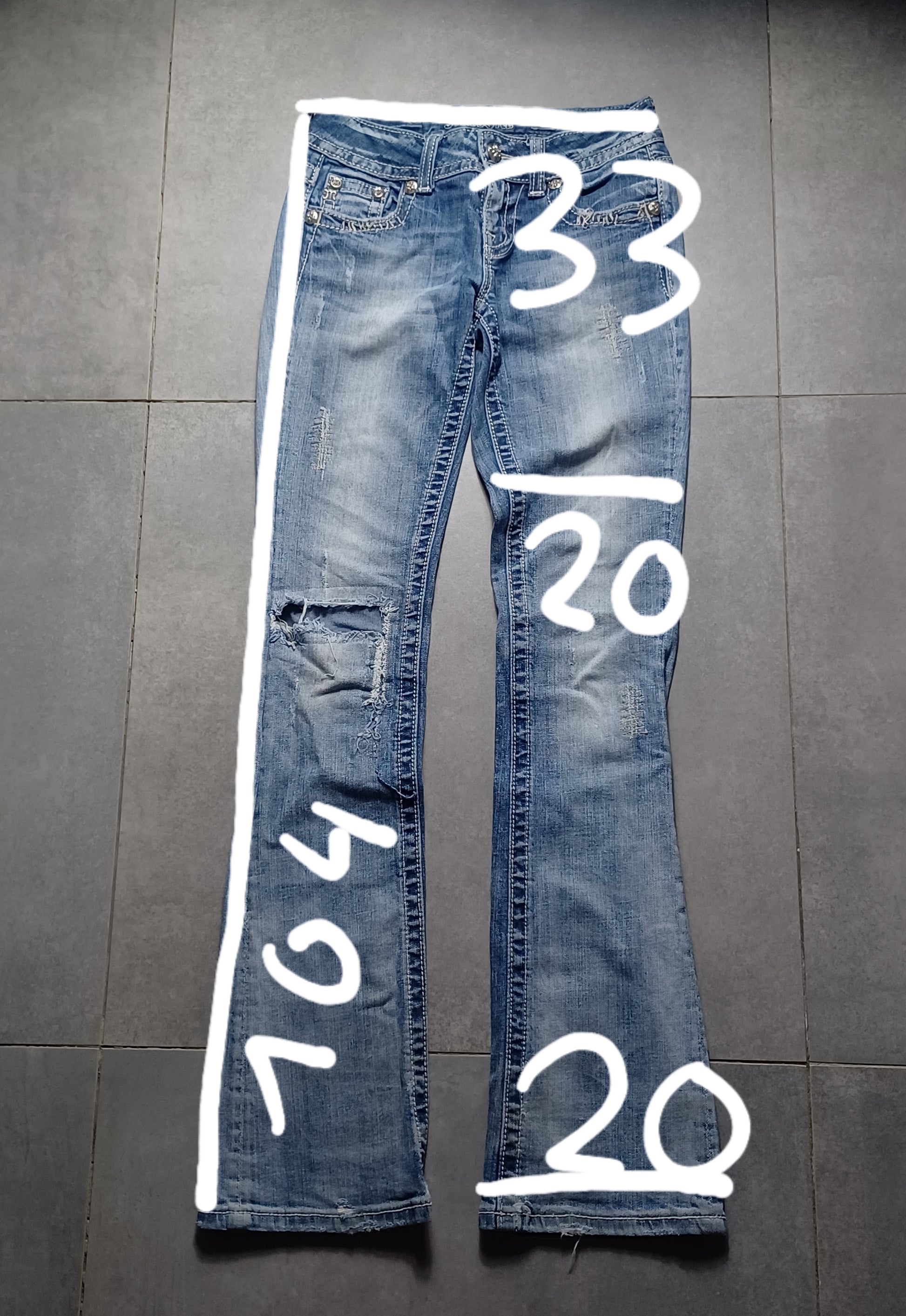 Jasnoniebieskie low rise Flared jeansy Miss Me