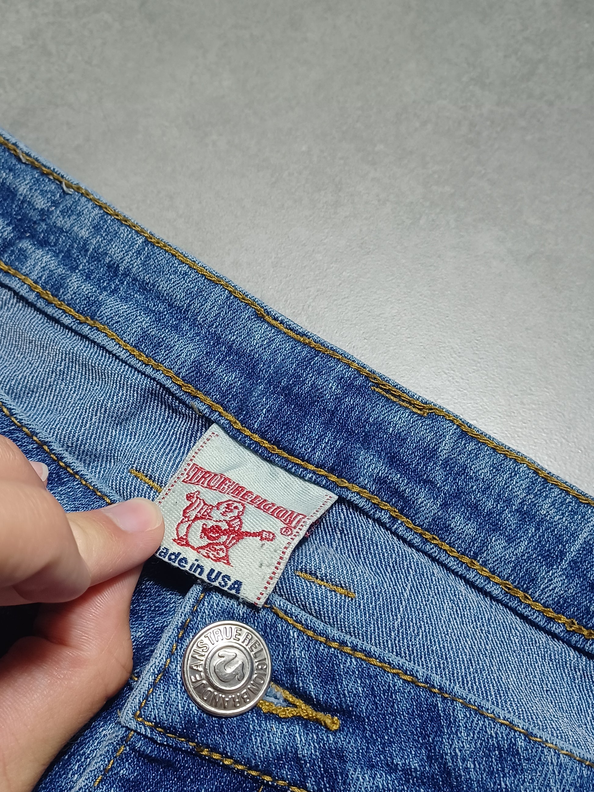 Niebieskie jeasny Straight True Religion