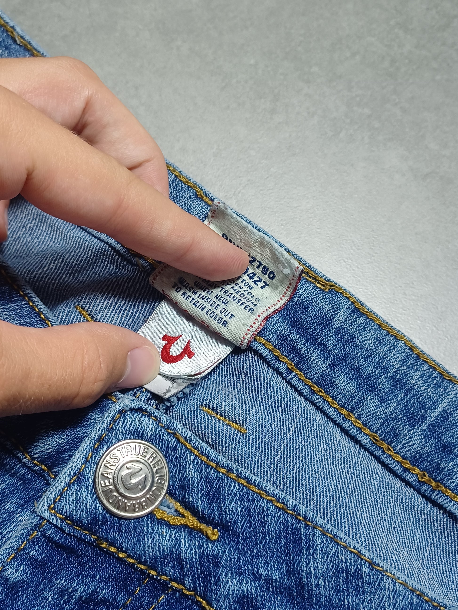 Niebieskie jeasny Straight True Religion