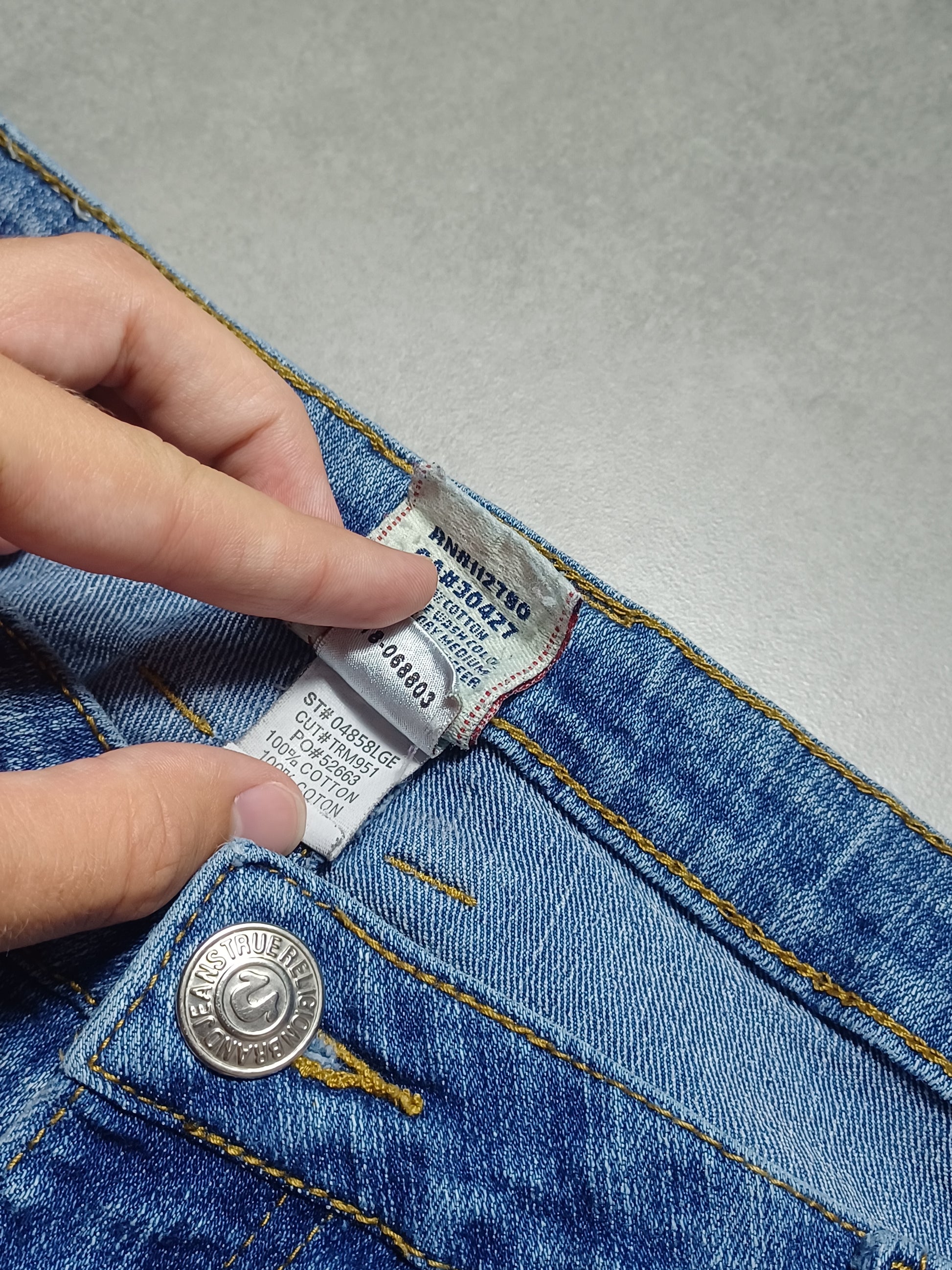 Niebieskie jeasny Straight True Religion