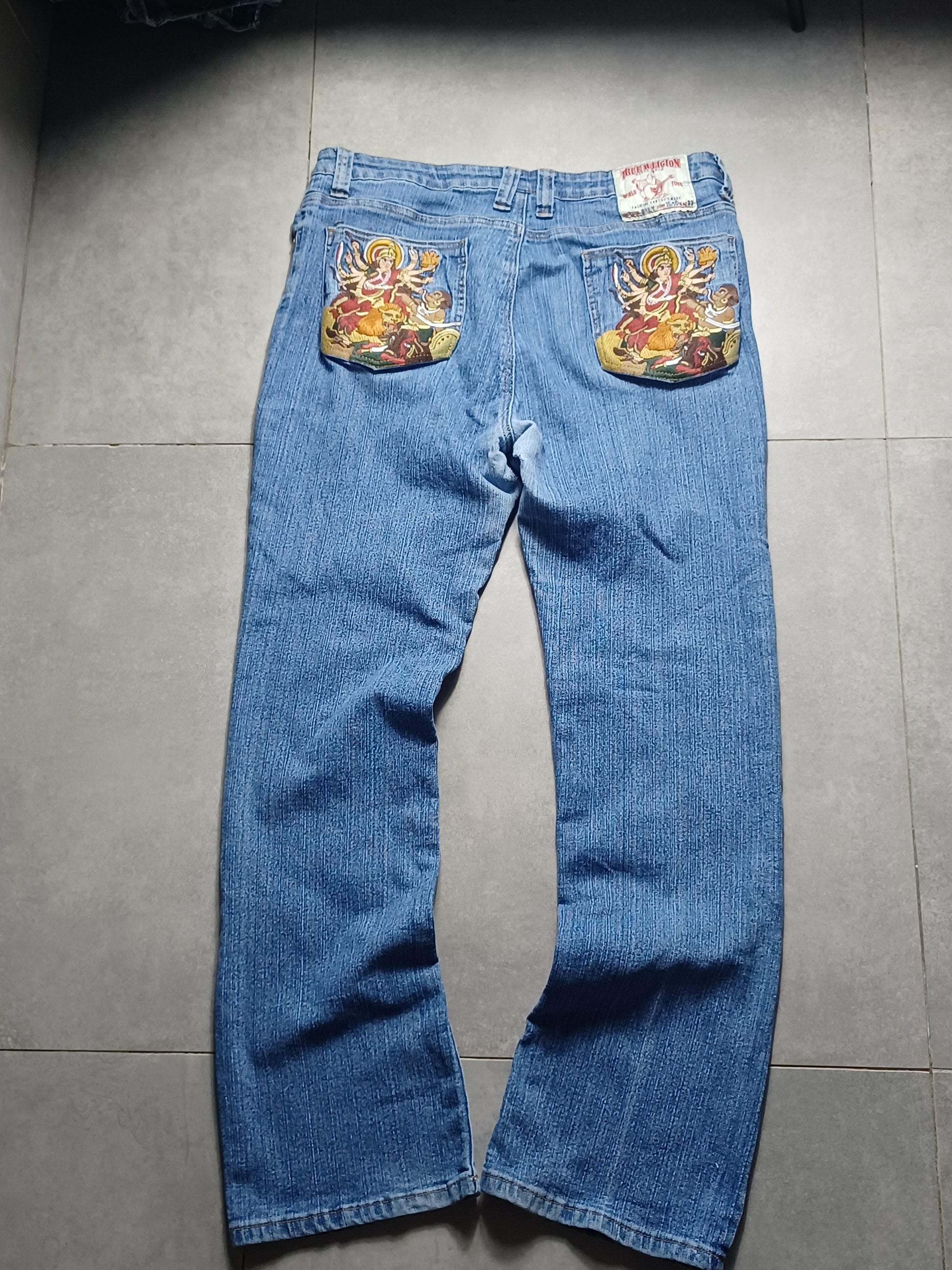 Niebieskie jeasny Straight True Religion