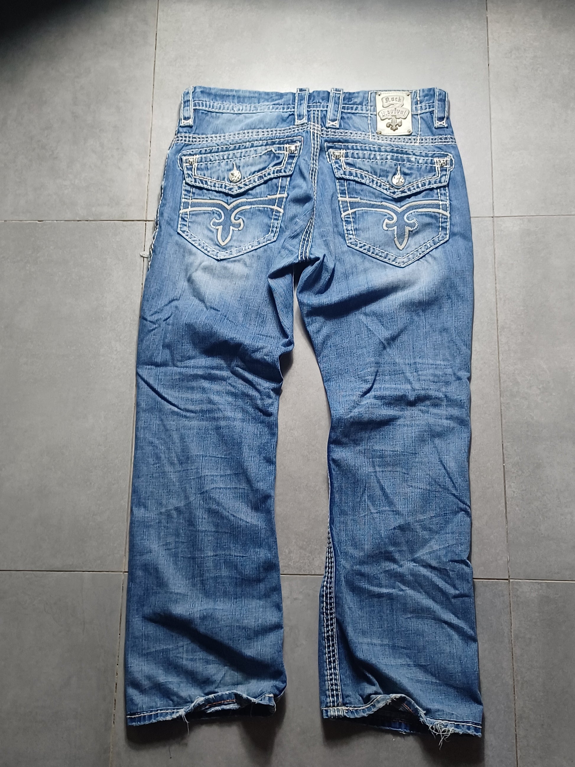 Niebieskie straight jeans Rock Revival