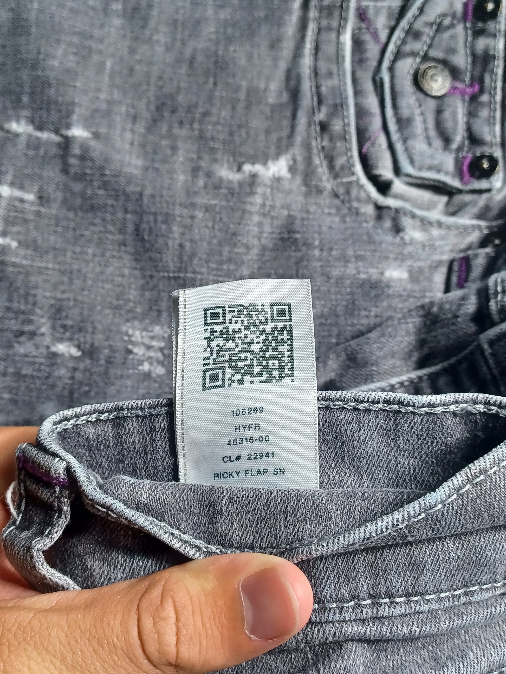 Szare Flared jeansy True Religion