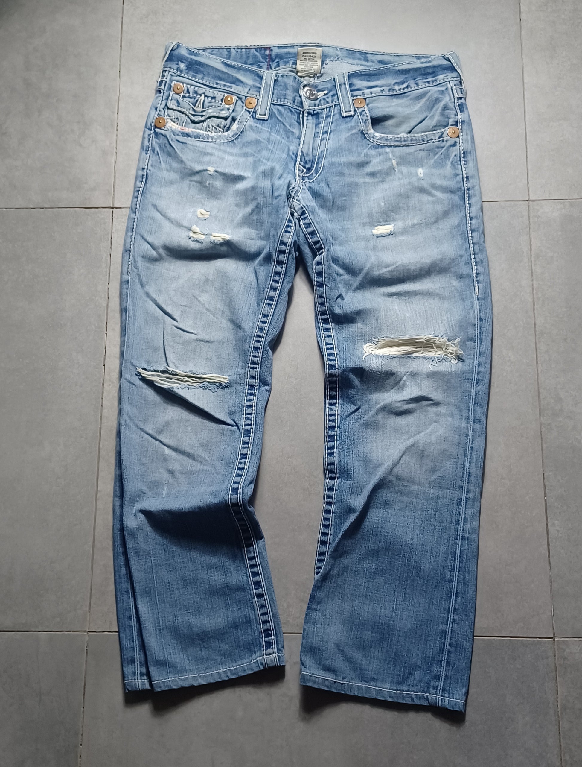 Jasnoniebieskie straight jeans True Religion