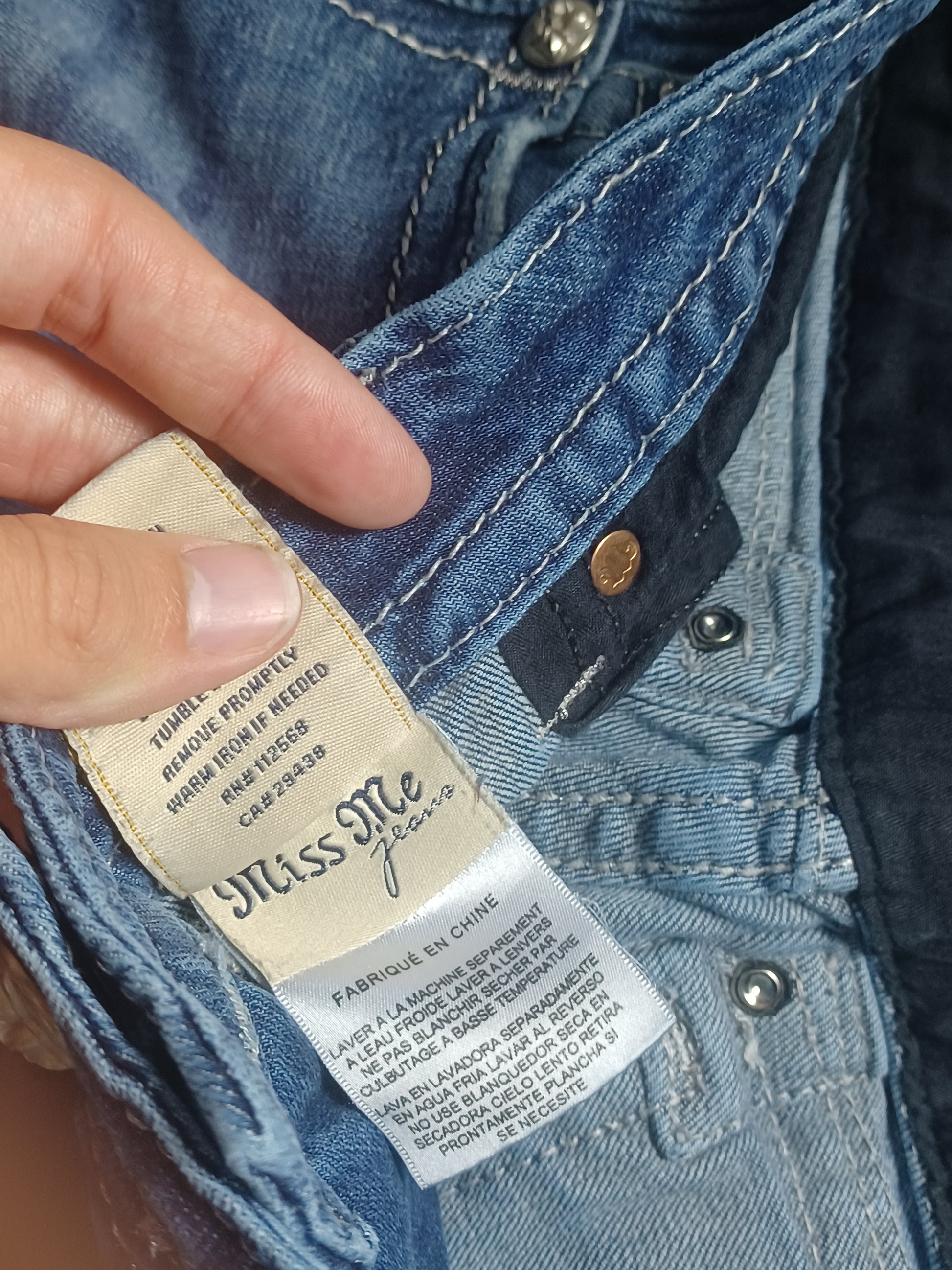low rise Skinny jeansy Miss Me