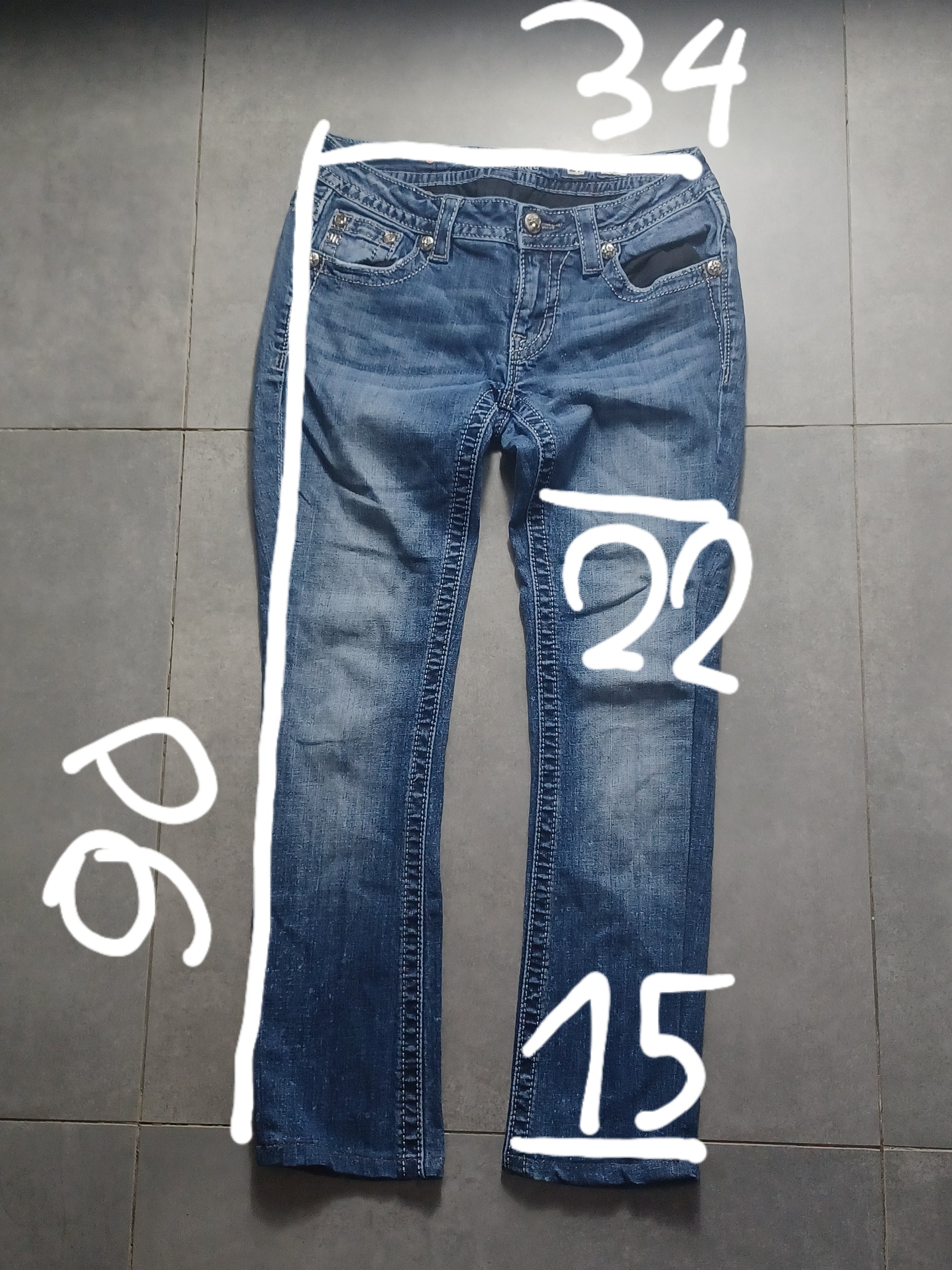 low rise Skinny jeansy Miss Me