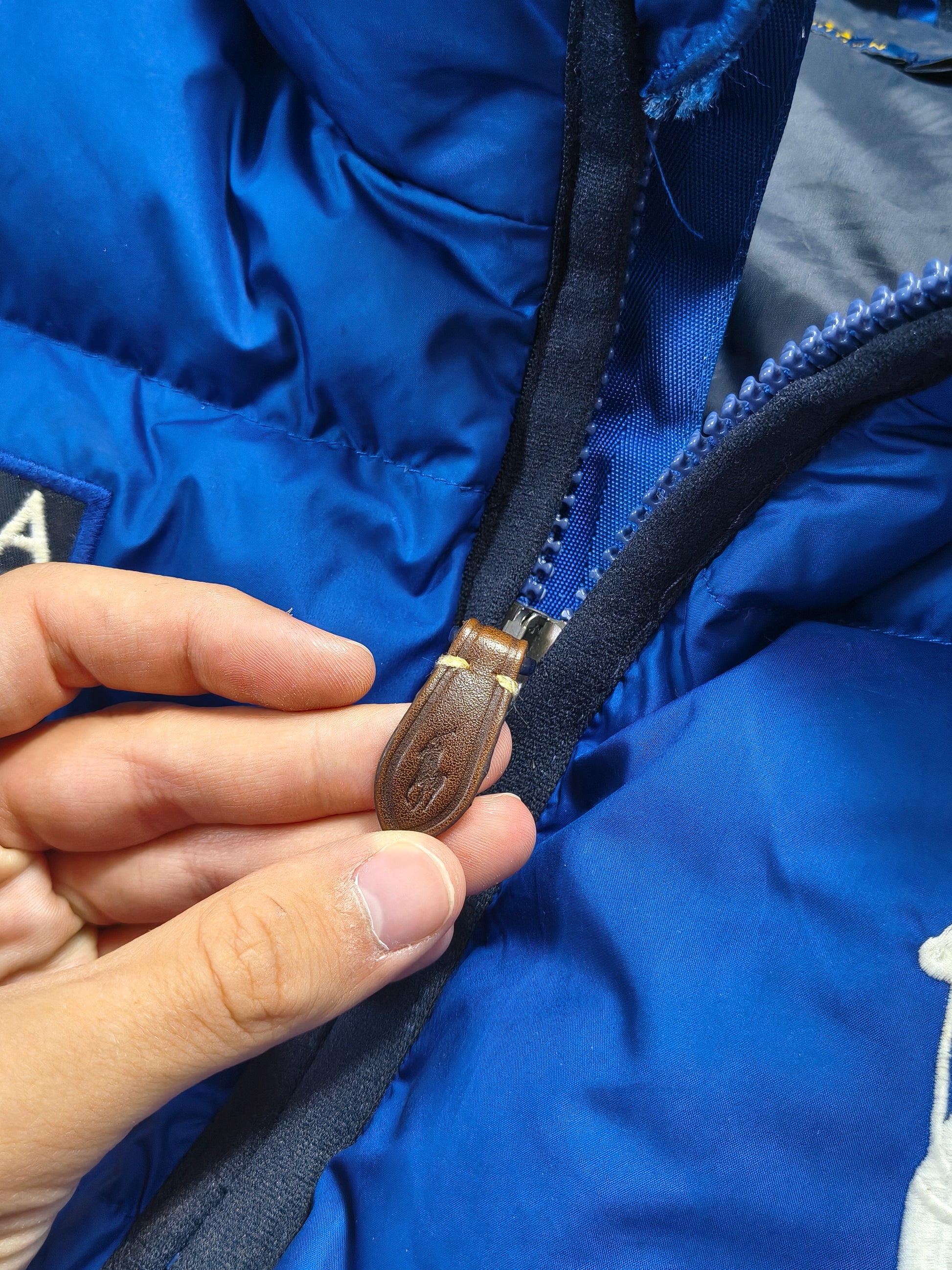 Niebieska kamizelka puchowa Ralph Lauren Italy