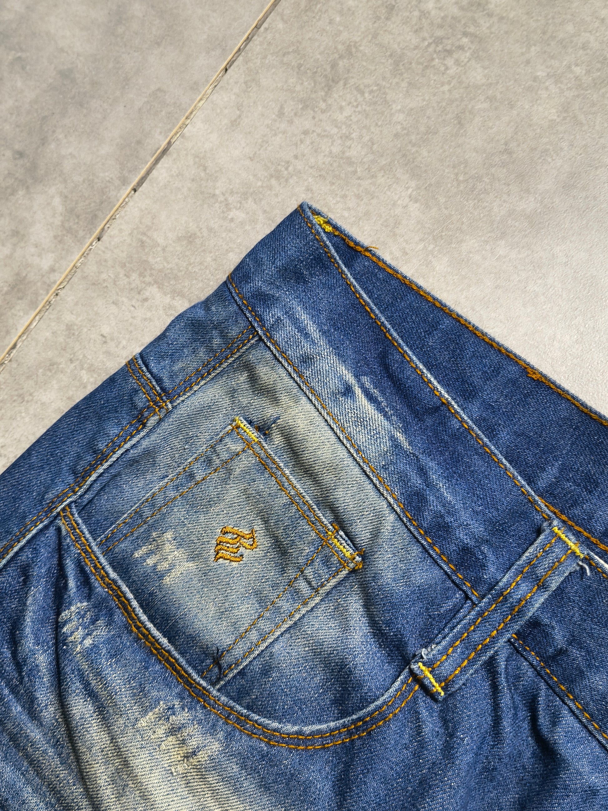 Niebieskie straight fit jeansy Rocawear