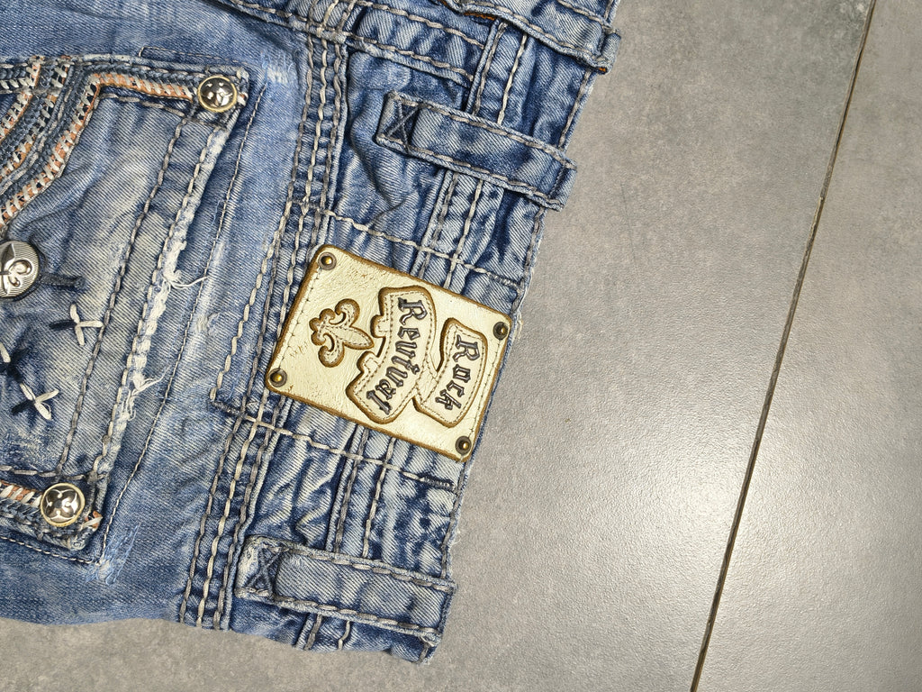 Jasnoniebieskie straight fit jeansy Rock Revival