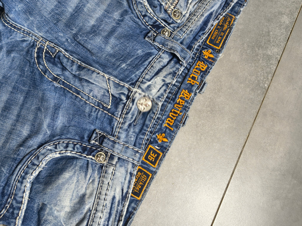 Jasnoniebieskie straight fit jeansy Rock Revival