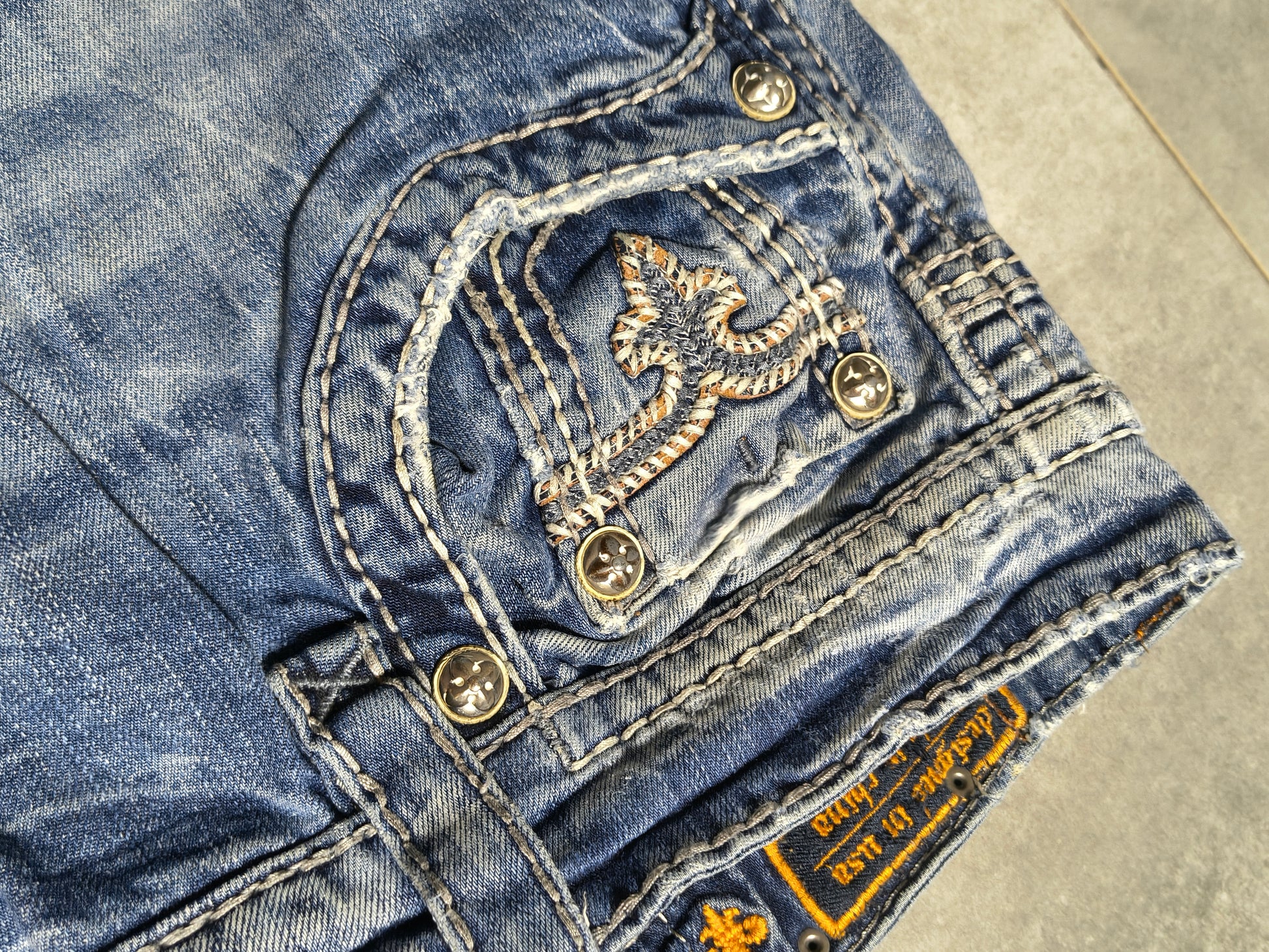 Jasnoniebieskie straight fit jeansy Rock Revival