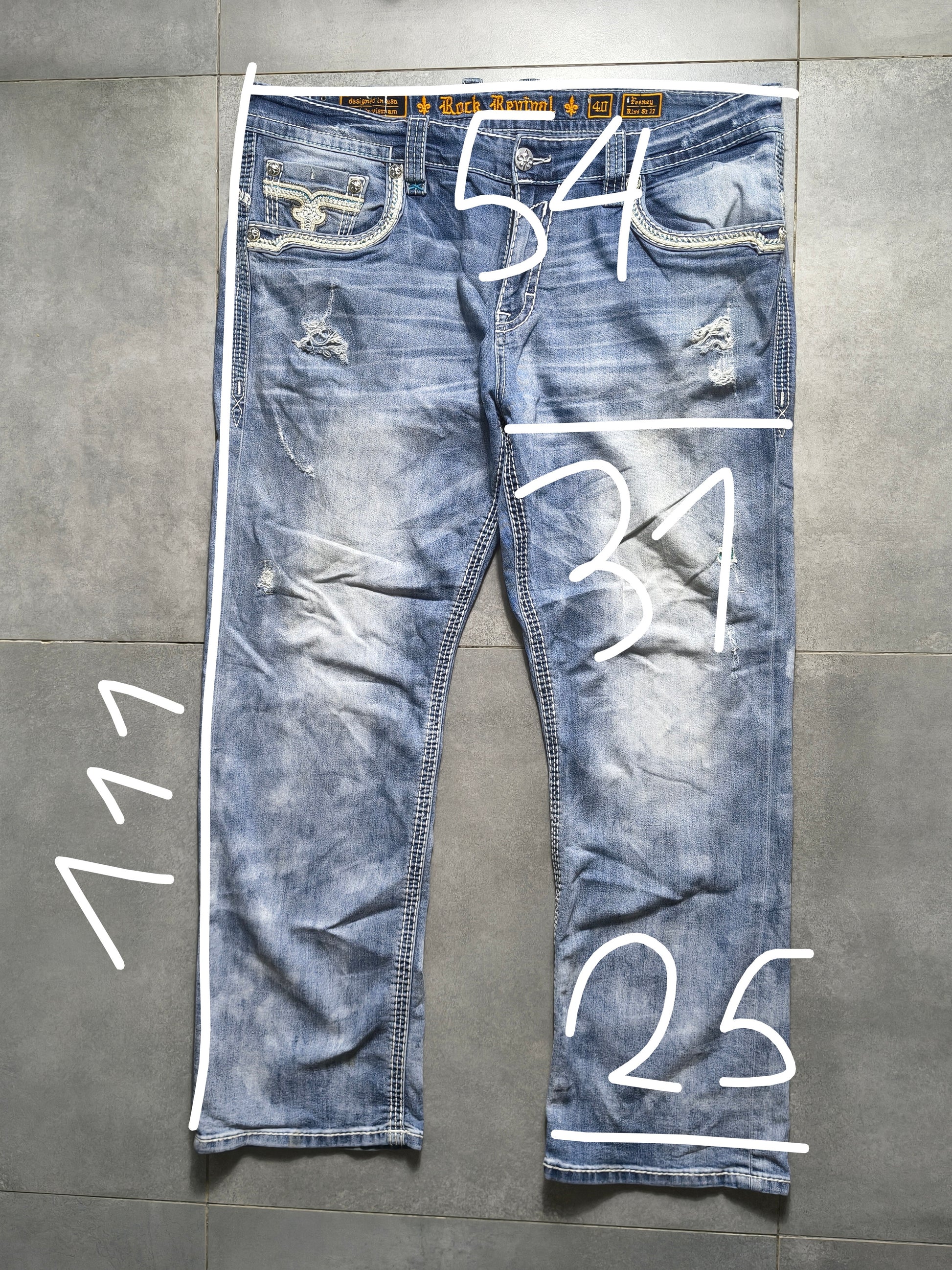 Jasnoniebieskie straight jeansy Rock Revival