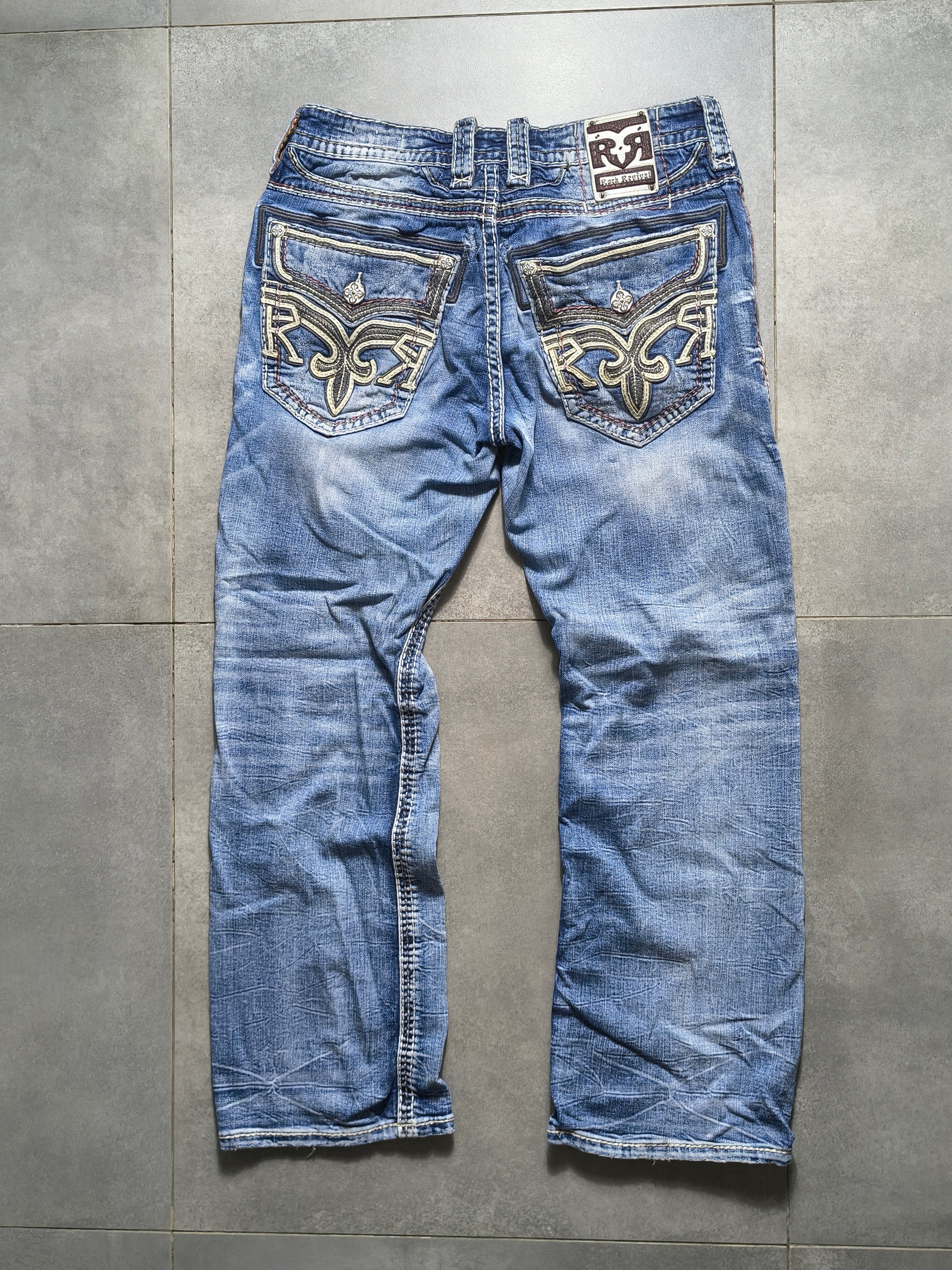 Jasnoniebieskie bootcut jeansy Rock Revival