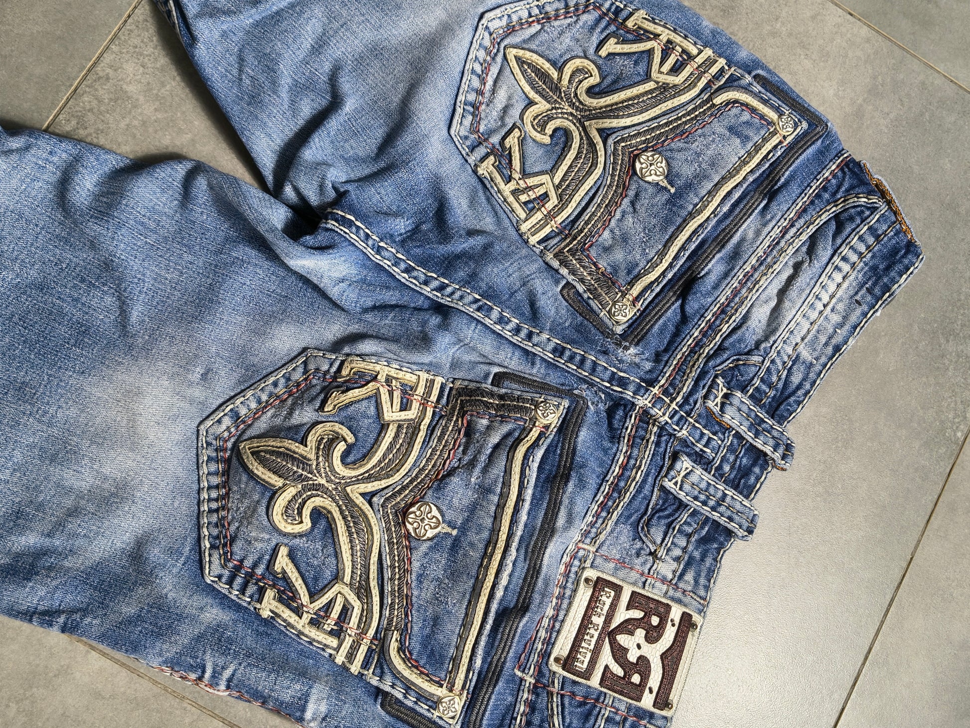 Jasnoniebieskie bootcut jeansy Rock Revival
