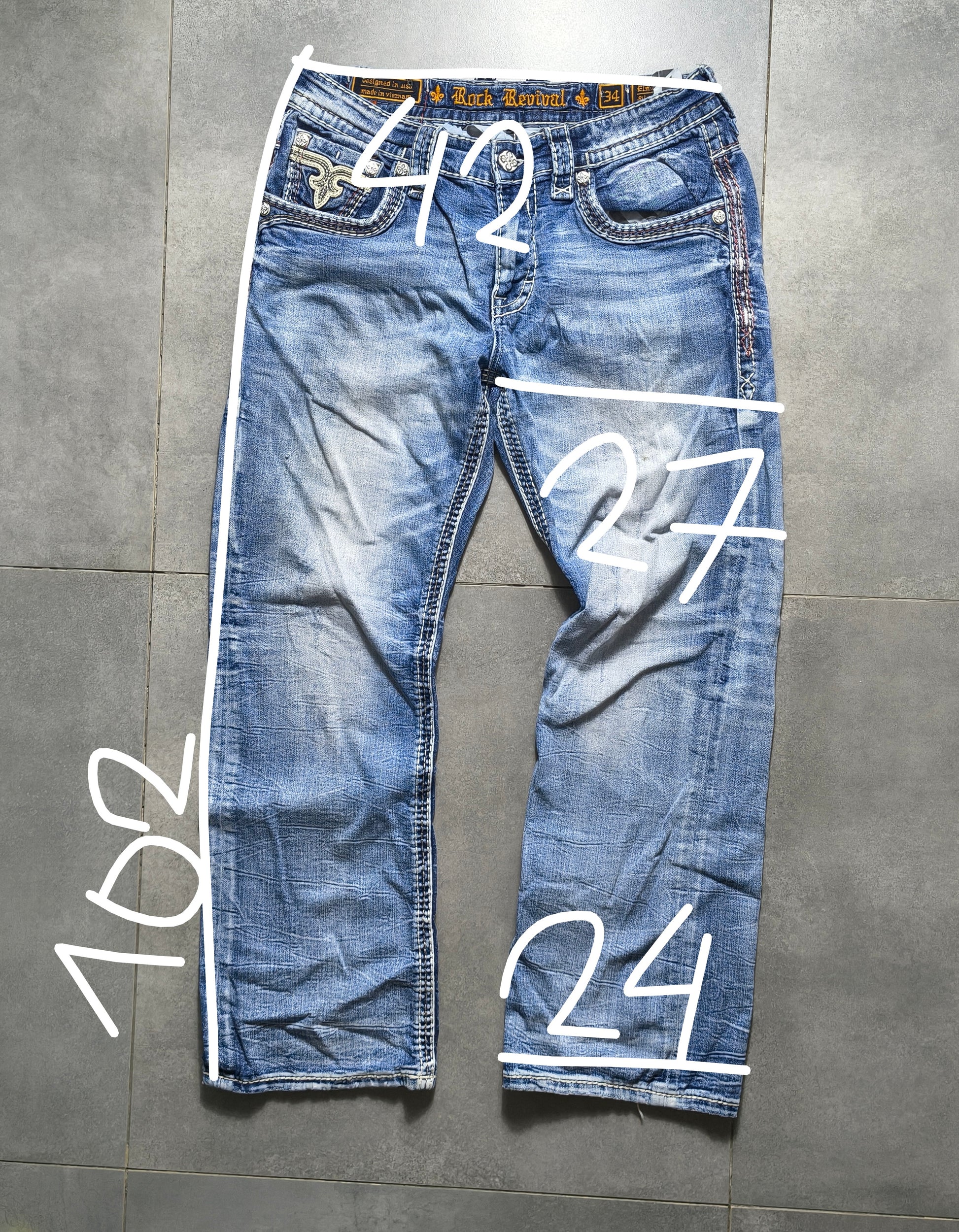 Jasnoniebieskie bootcut jeansy Rock Revival