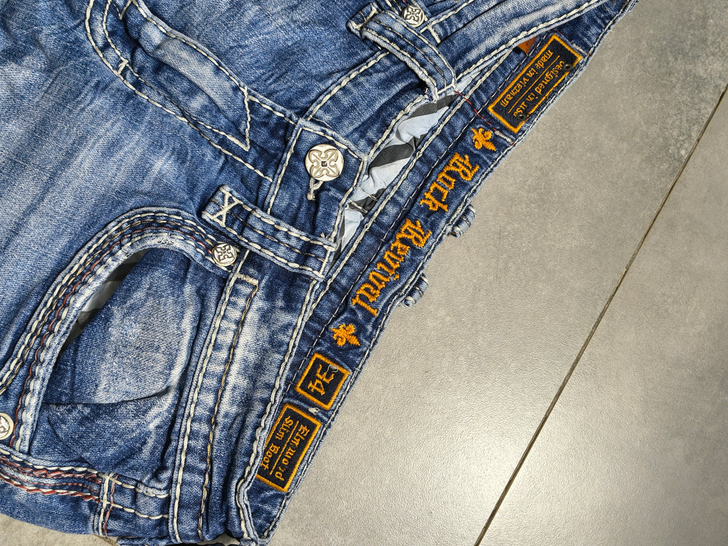Jasnoniebieskie bootcut jeansy Rock Revival