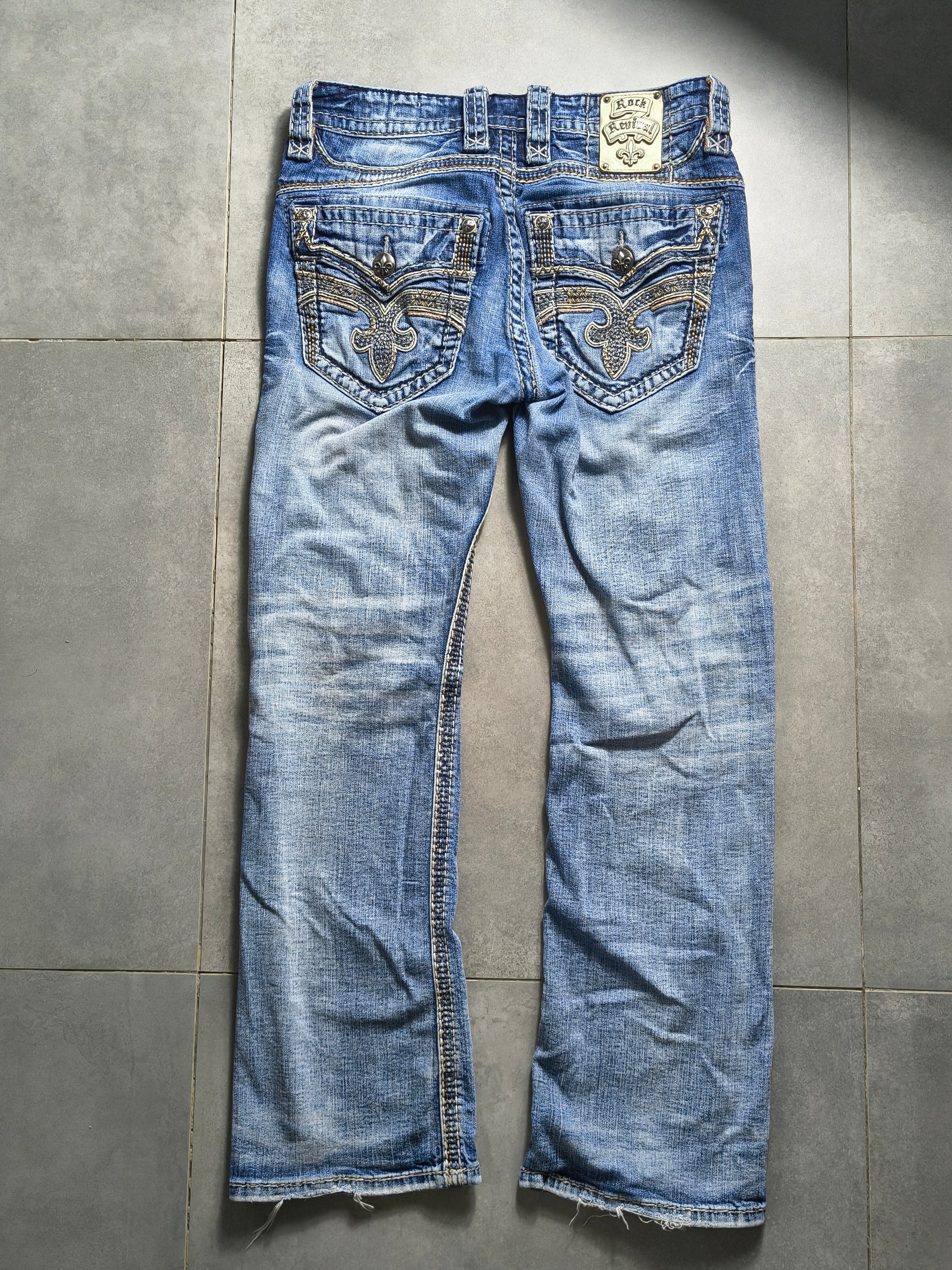 Jasnoniebieskie flared jeansy Rock Revival