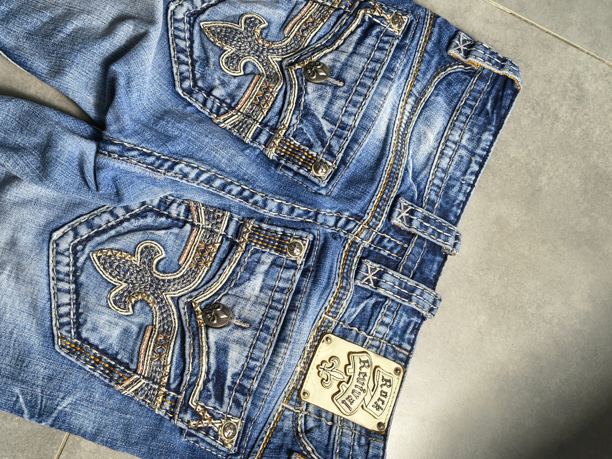 Jasnoniebieskie flared jeansy Rock Revival