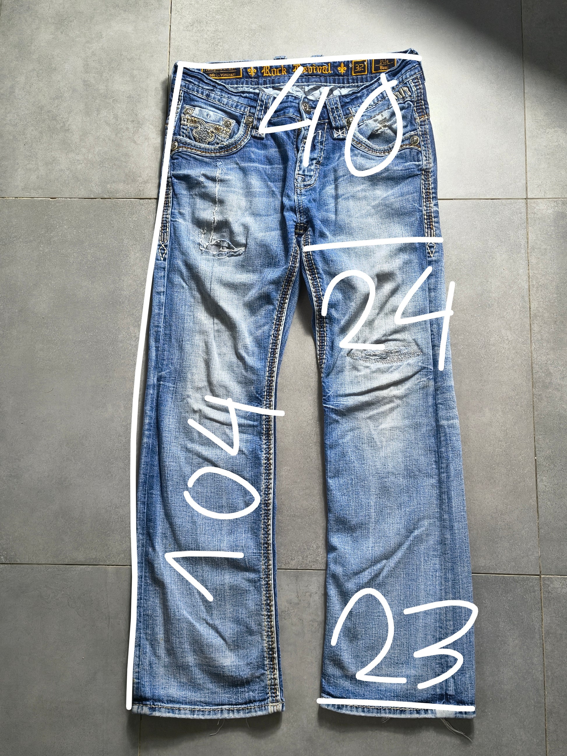 Jasnoniebieskie flared jeansy Rock Revival