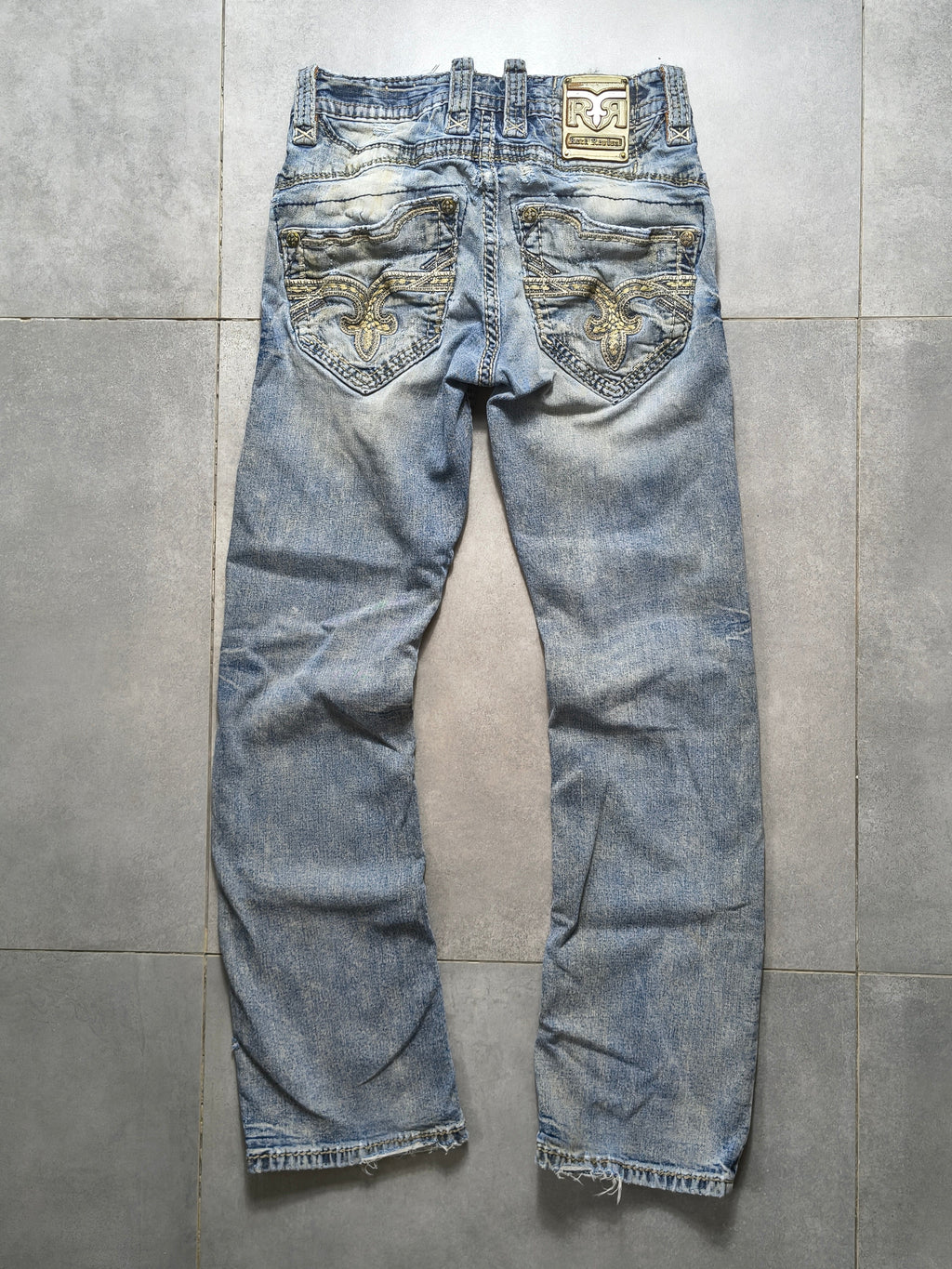 Jasnoniebieskie bootcut jeansy Rock Revival