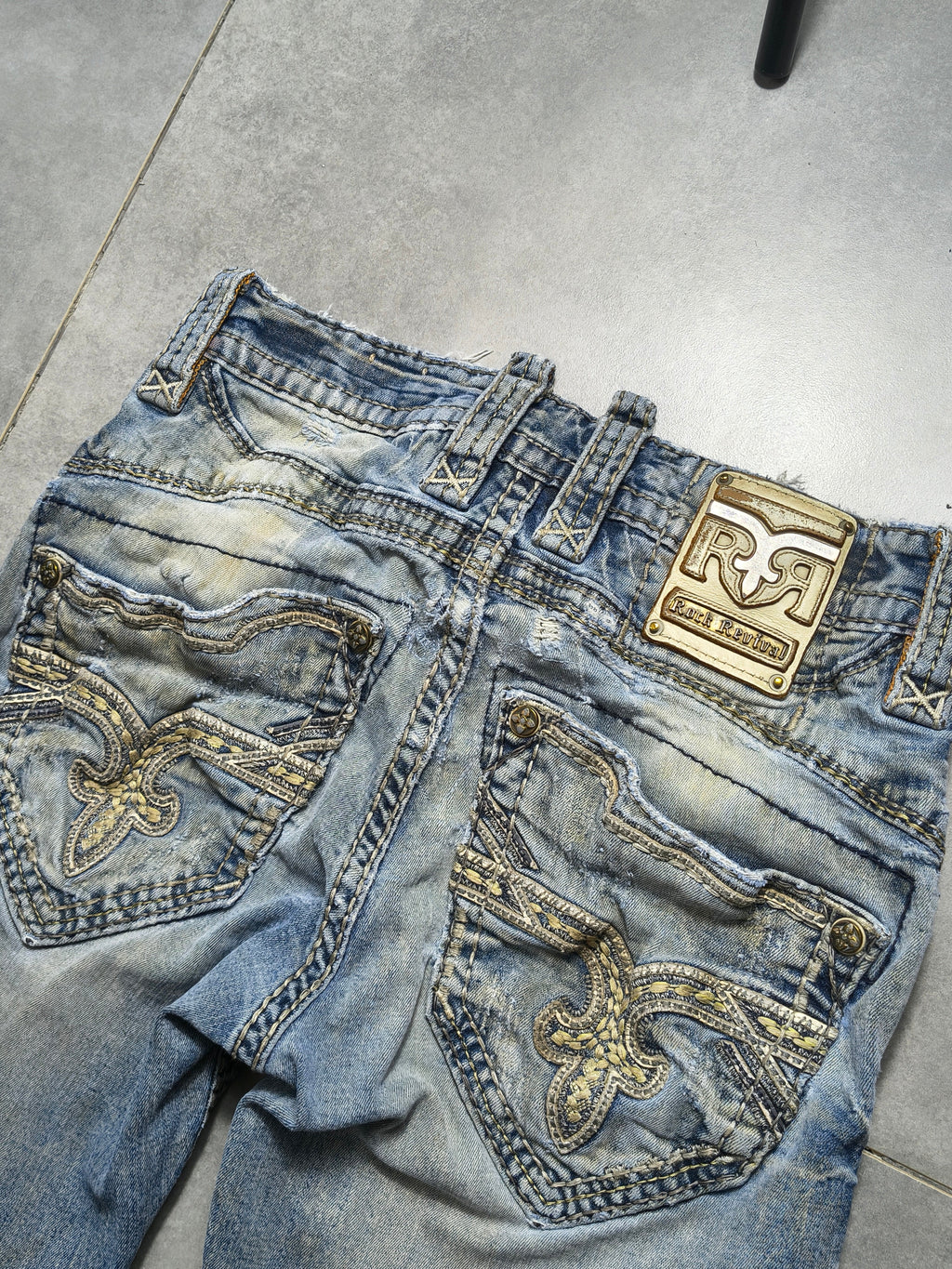 Jasnoniebieskie bootcut jeansy Rock Revival