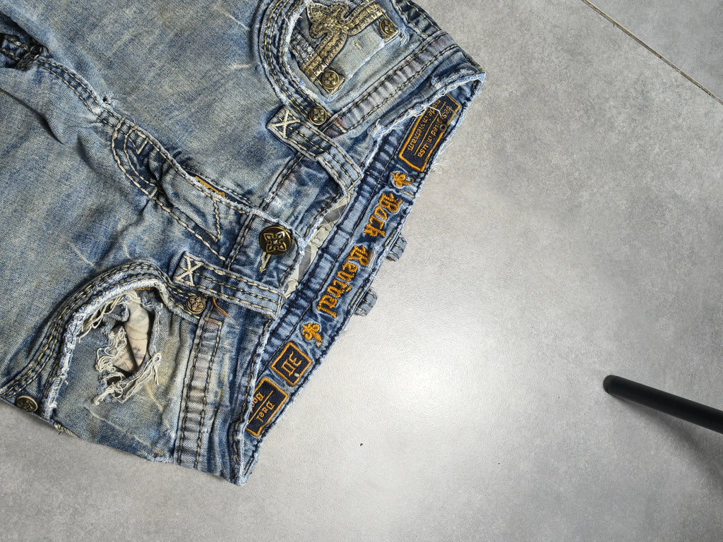 Jasnoniebieskie bootcut jeansy Rock Revival