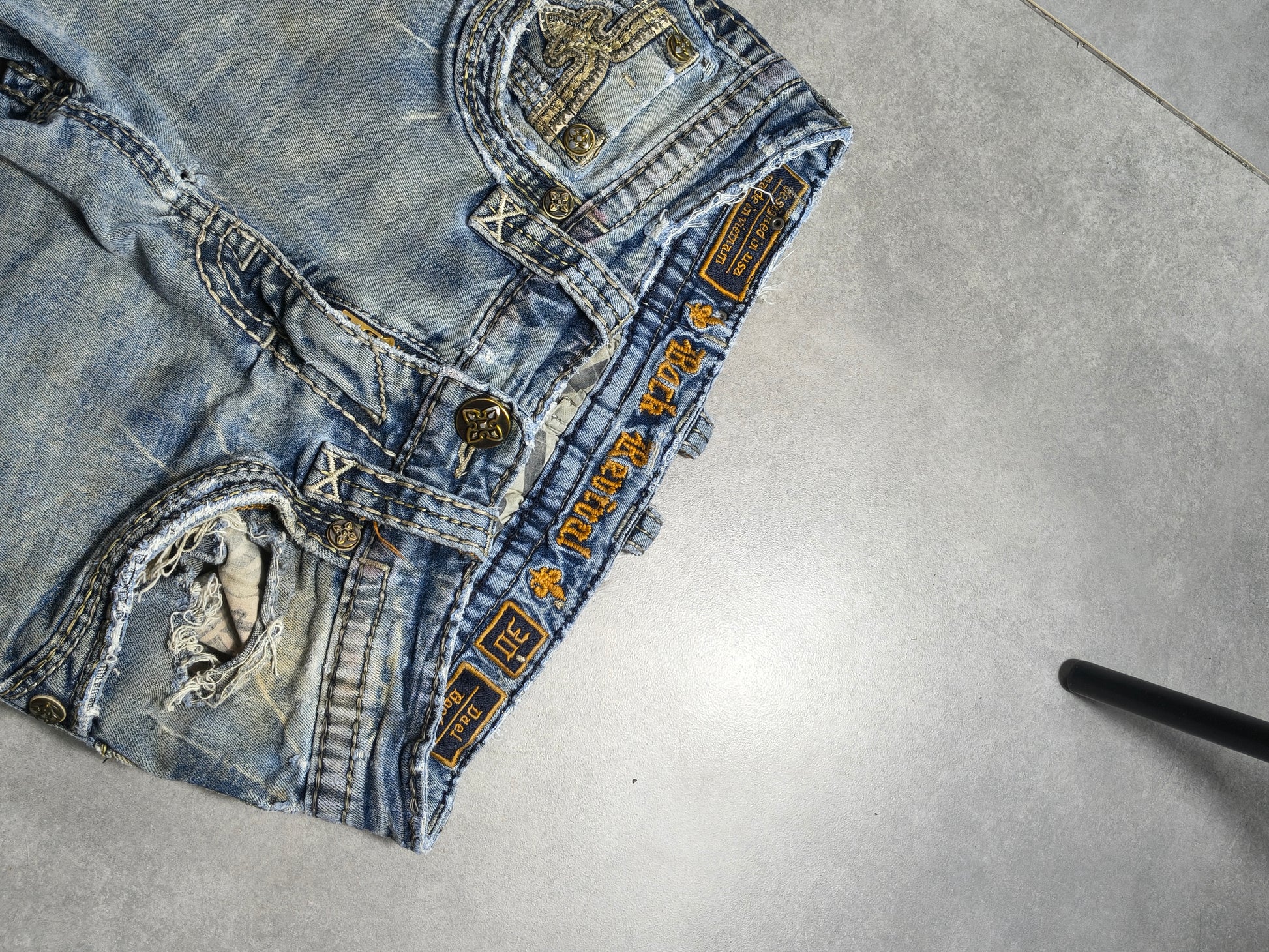 Jasnoniebieskie bootcut jeansy Rock Revival