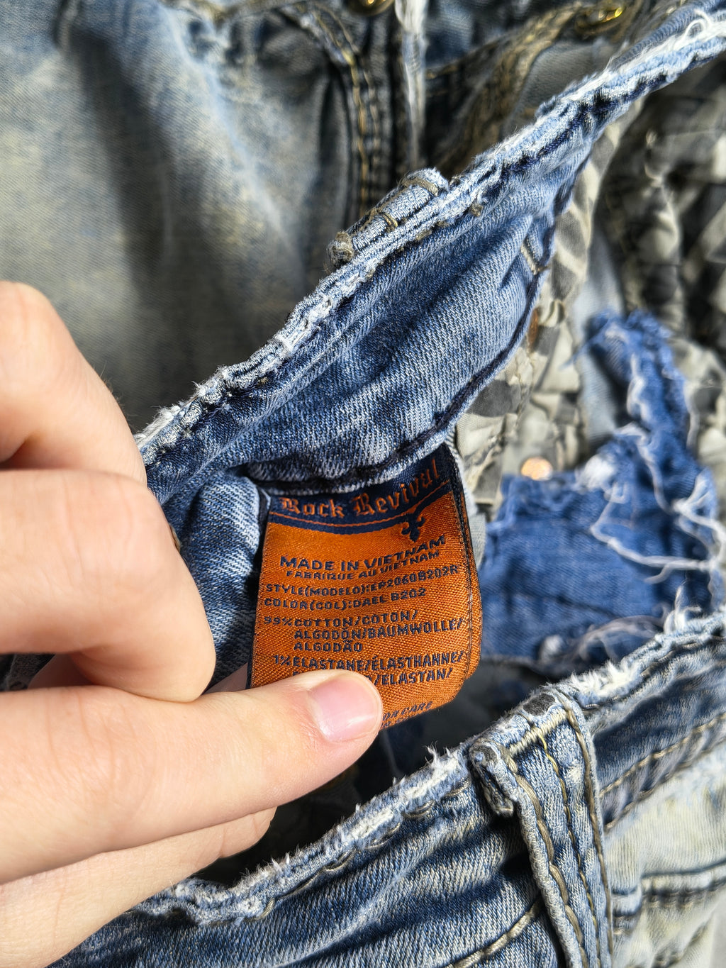 Jasnoniebieskie bootcut jeansy Rock Revival