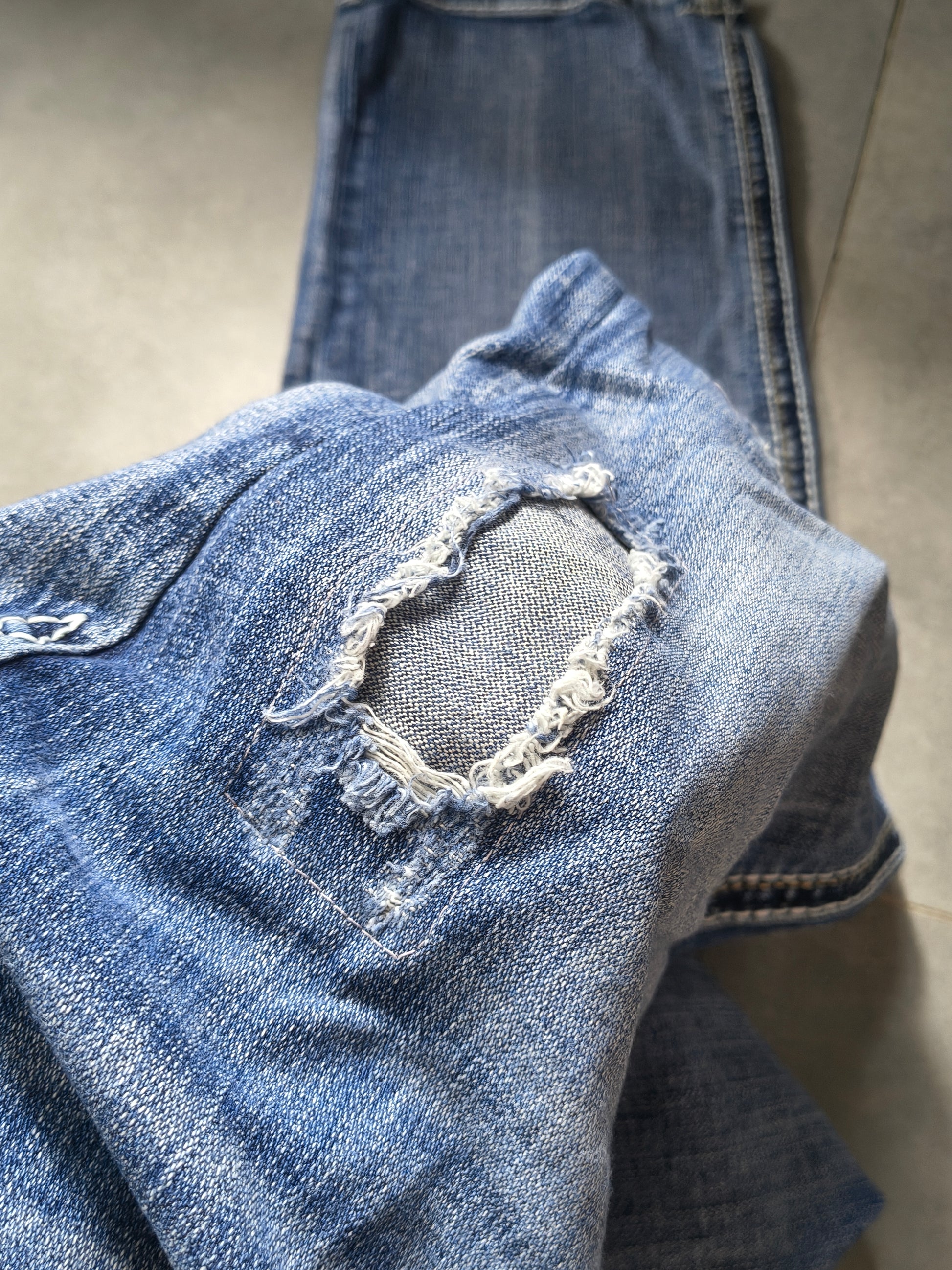 Niebieskie straight fit jeansy Rock Revival