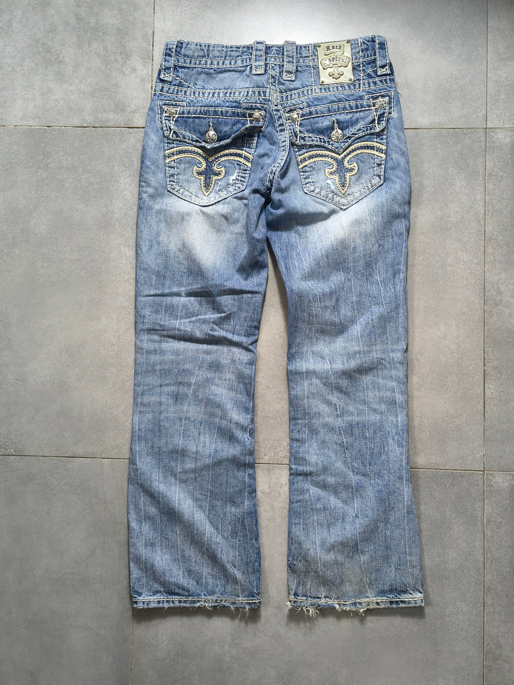 Jasnoniebieskie bootcut jeansy Rock Revival