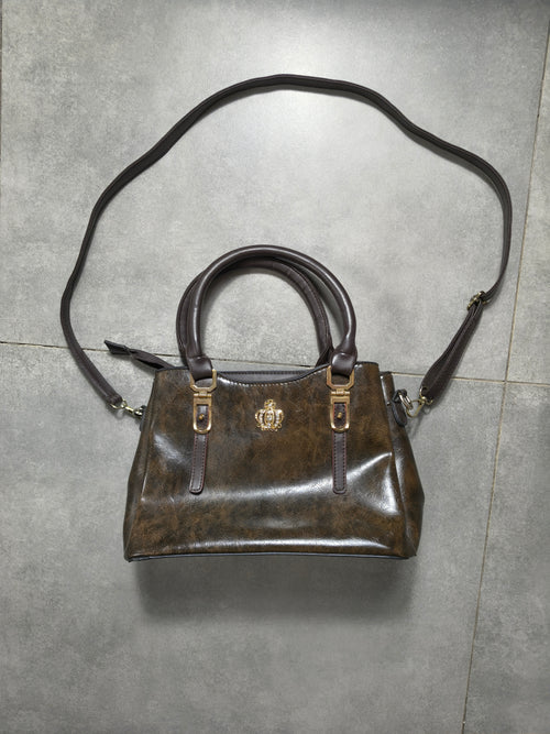 Brązowa Torebka  z koroną