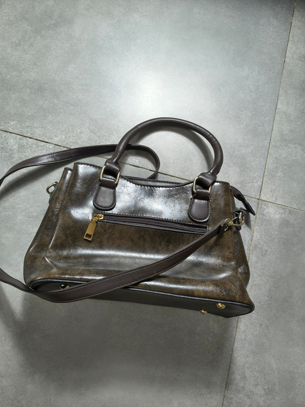 Brązowa Torebka  z koroną