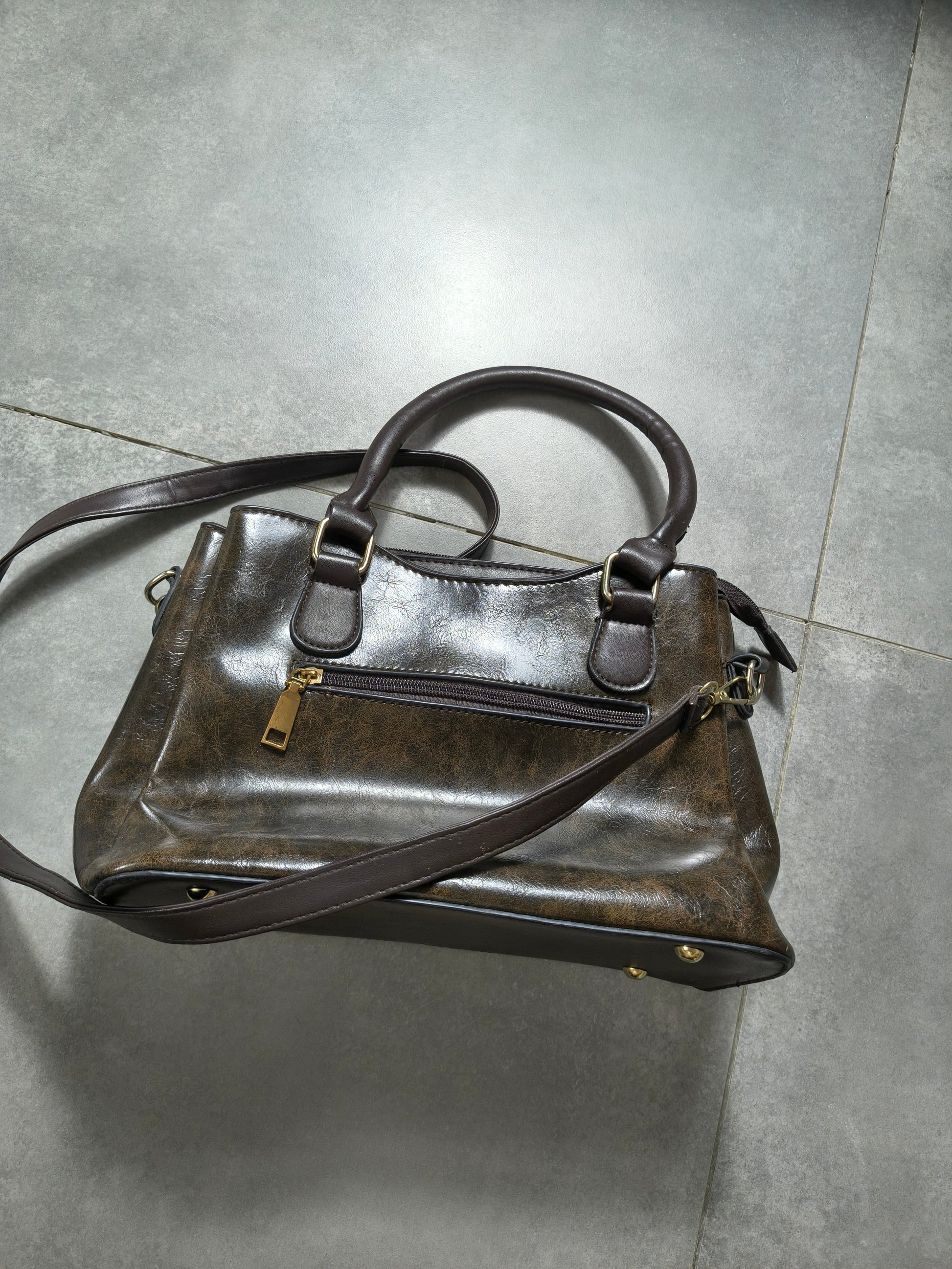 Brązowa Torebka  z koroną