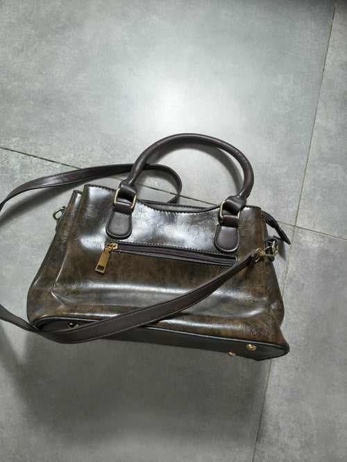 Brązowa Torebka  z koroną