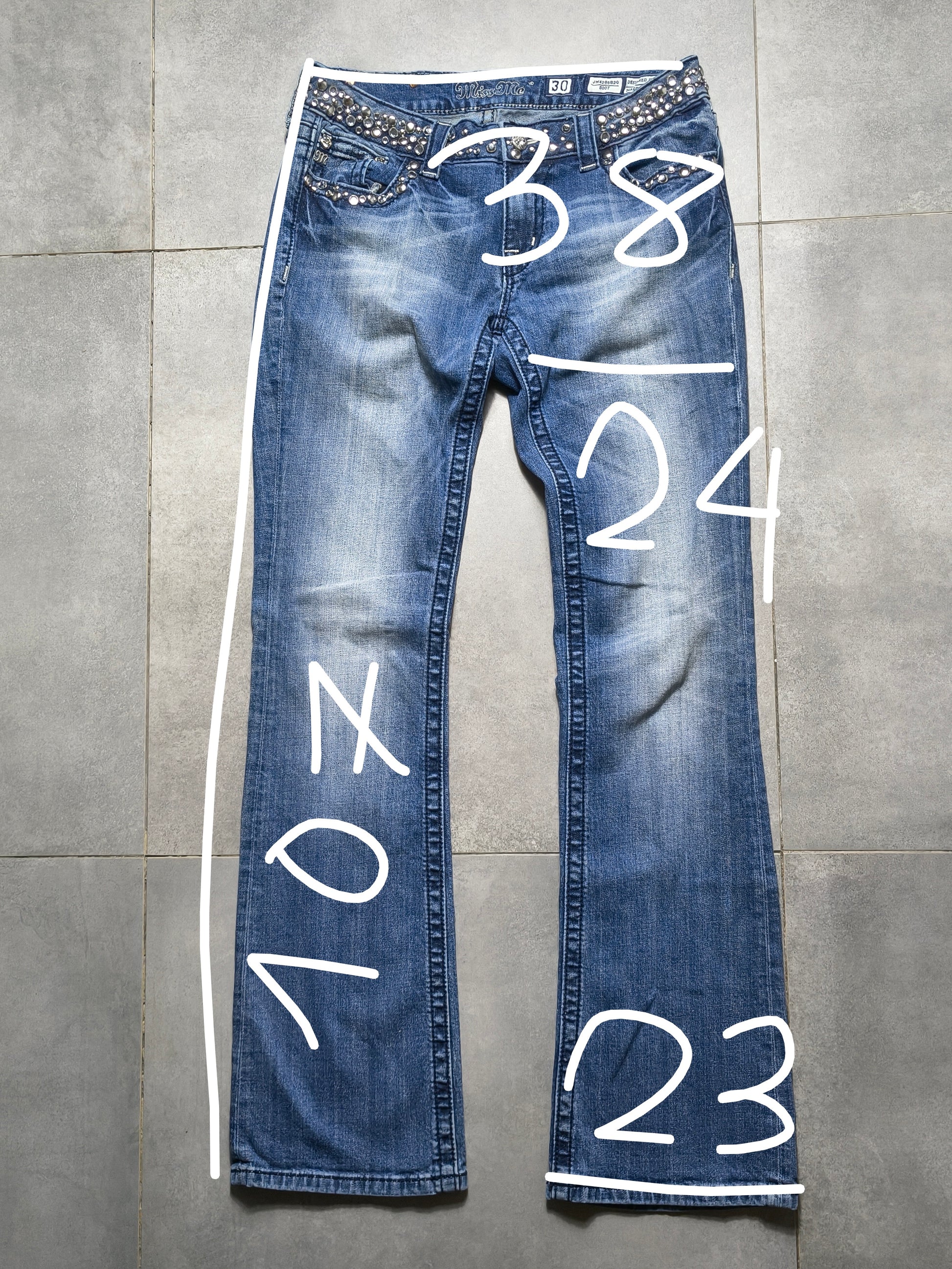 Niebieskie Flared jeansy Miss Me